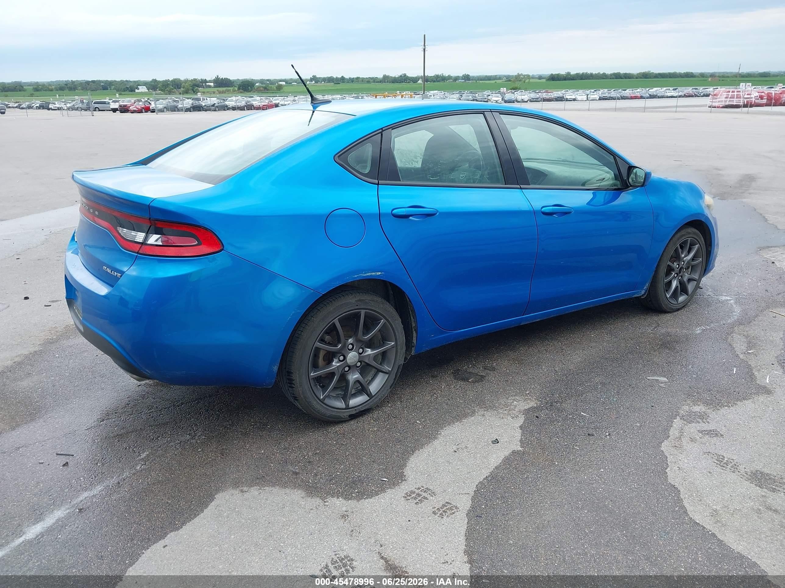 2015 Dodge Dart Sxt Синий vin: 1C3CDFBB5FD345033