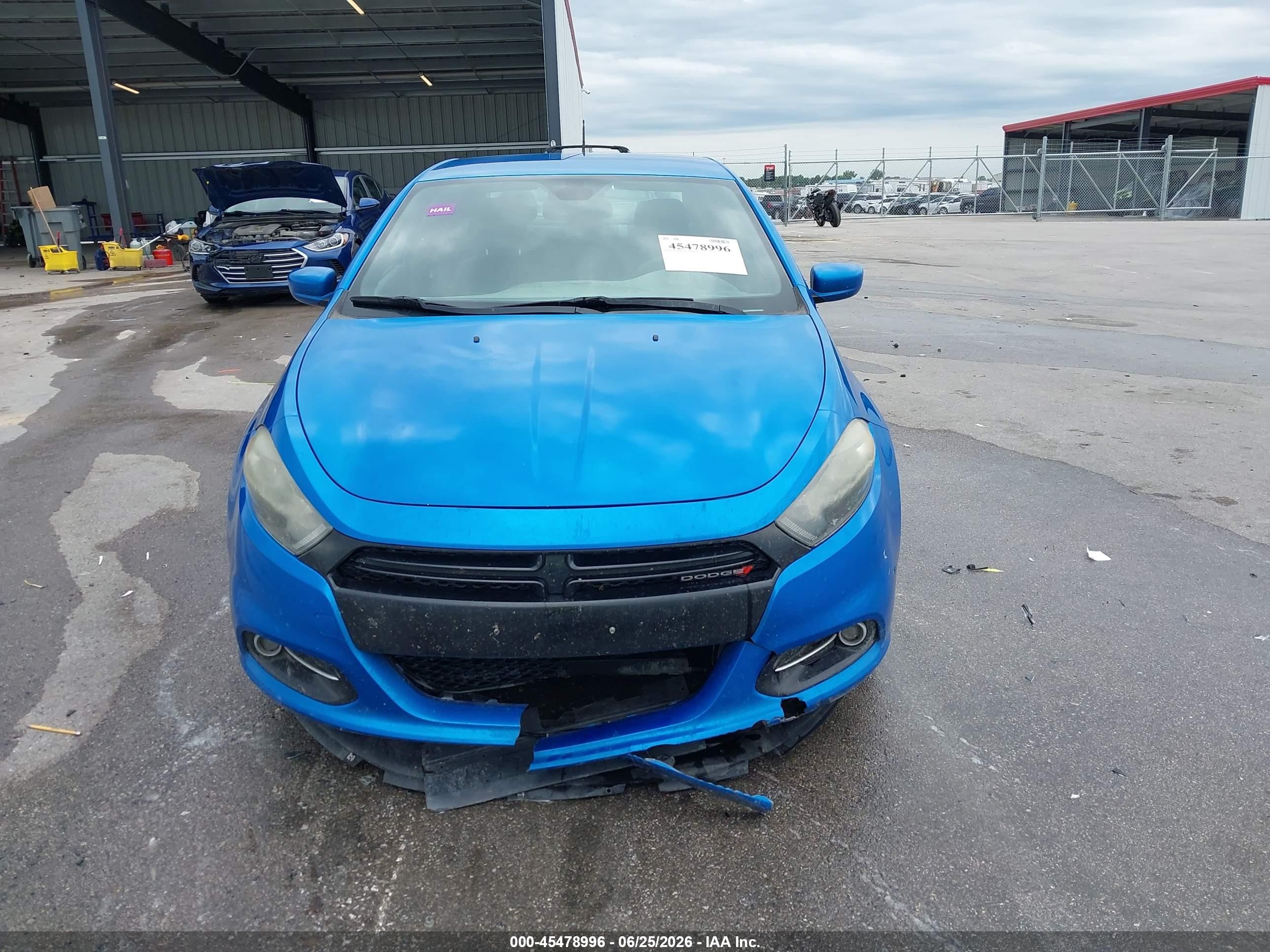 2015 Dodge Dart Sxt Синий vin: 1C3CDFBB5FD345033