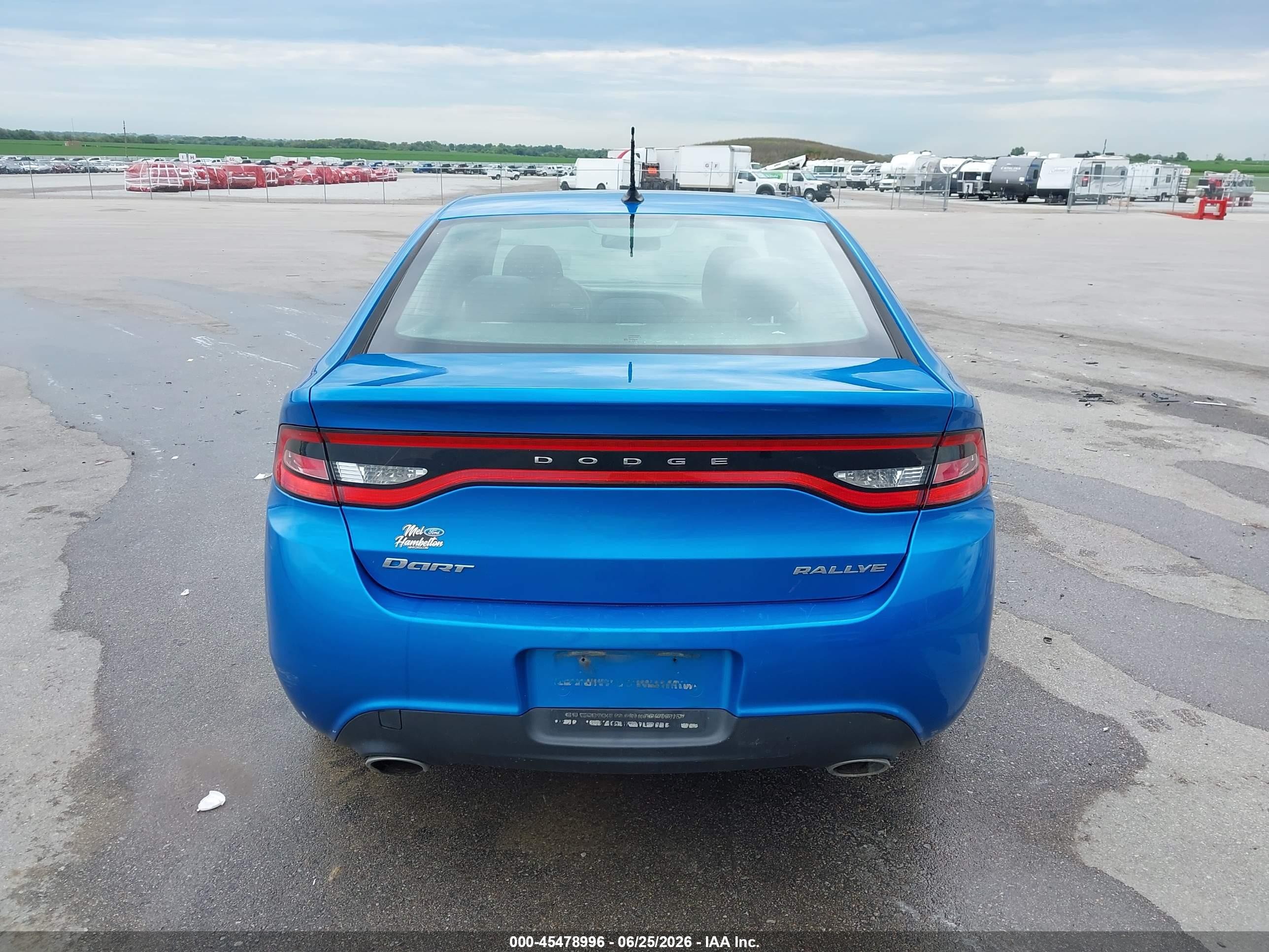 2015 Dodge Dart Sxt Синий vin: 1C3CDFBB5FD345033