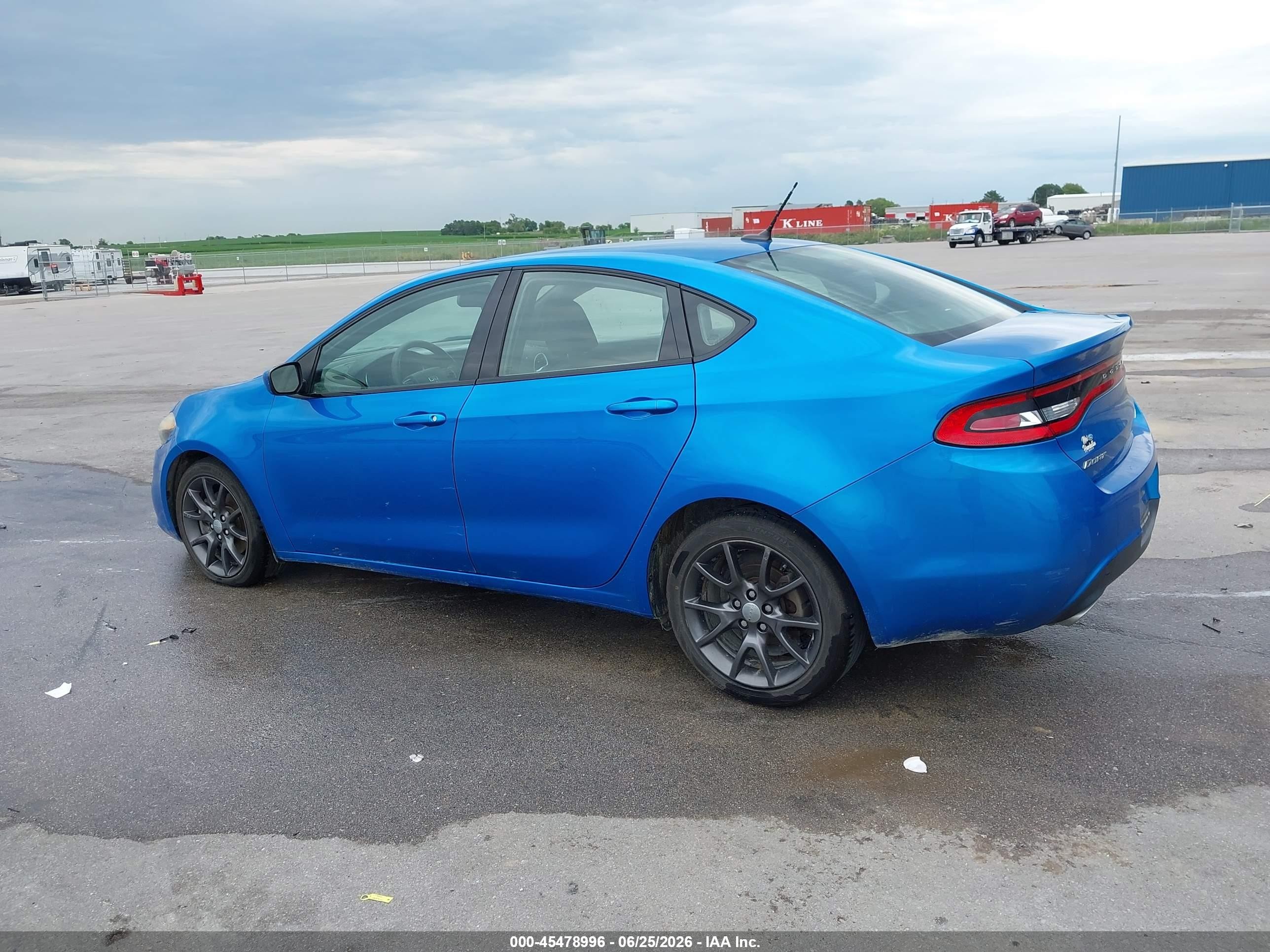 2015 Dodge Dart Sxt Синий vin: 1C3CDFBB5FD345033