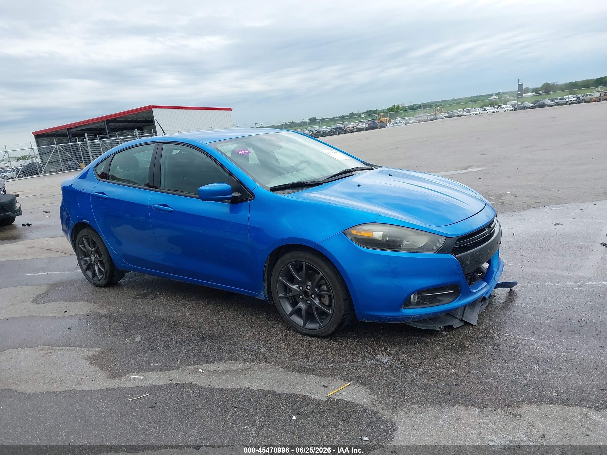 2015 Dodge Dart Sxt Синий vin: 1C3CDFBB5FD345033