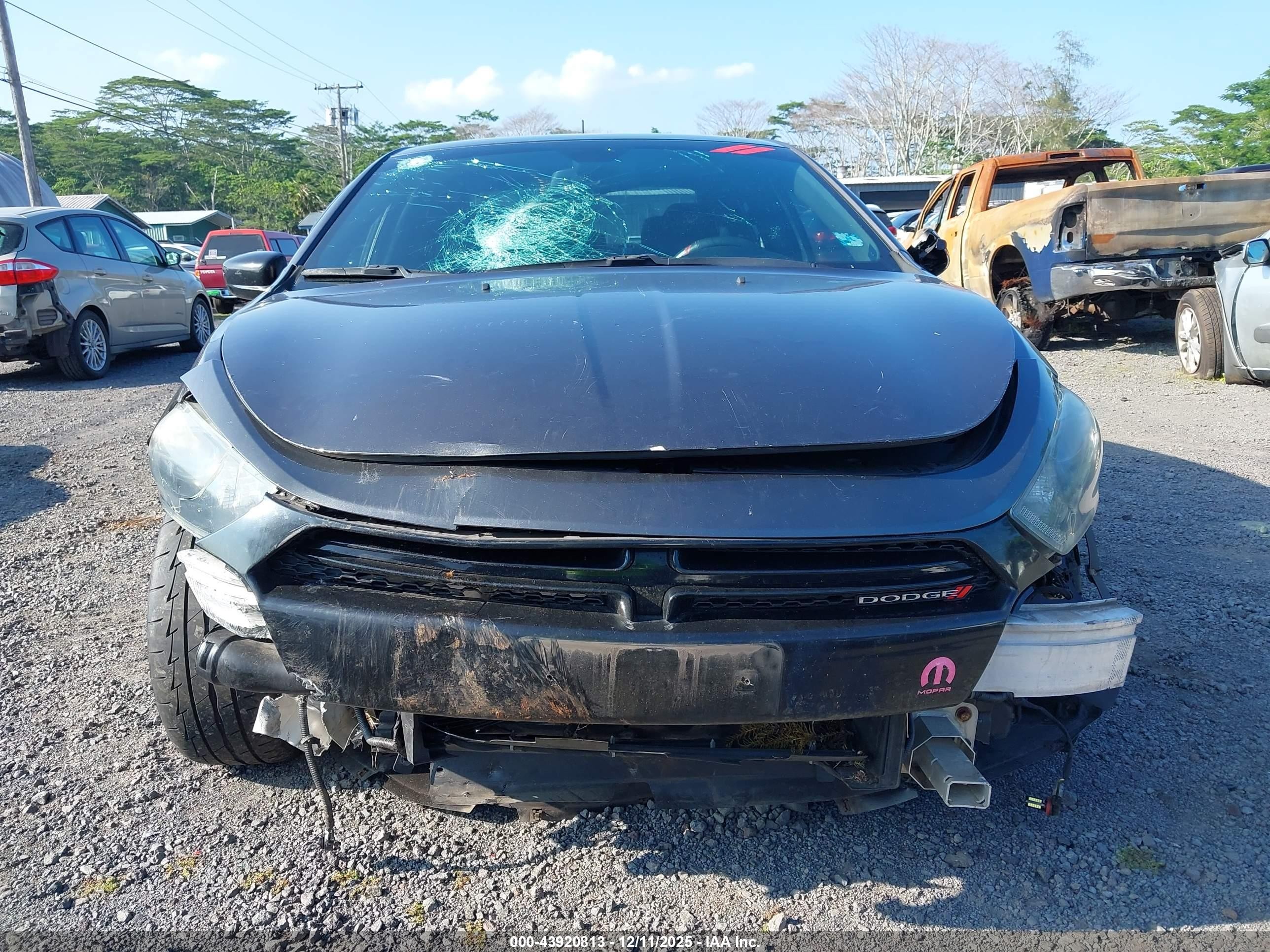 2015 Dodge Dart Sxt Серый vin: 1C3CDFBB5FD345159