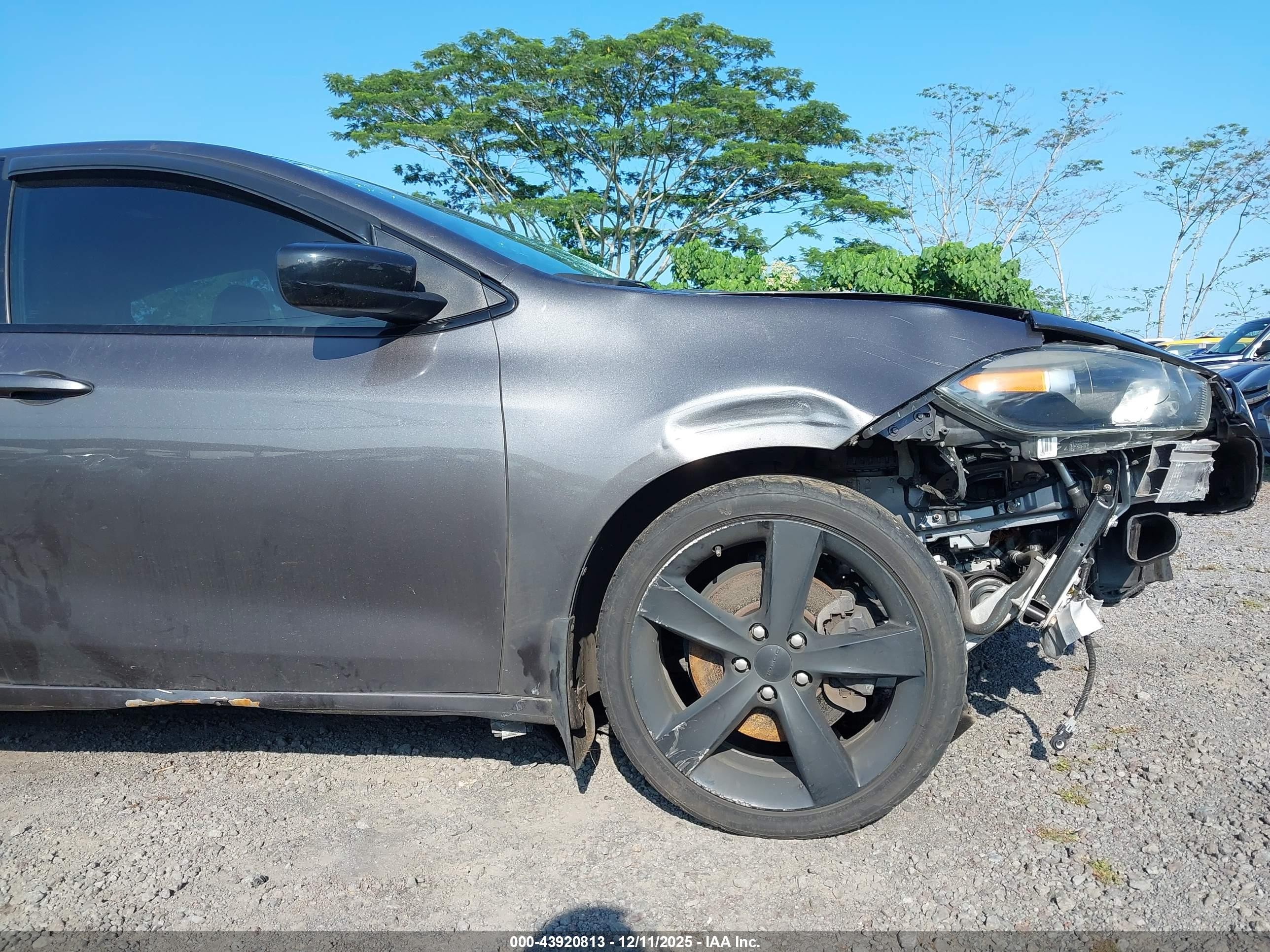 2015 Dodge Dart Sxt Серый vin: 1C3CDFBB5FD345159