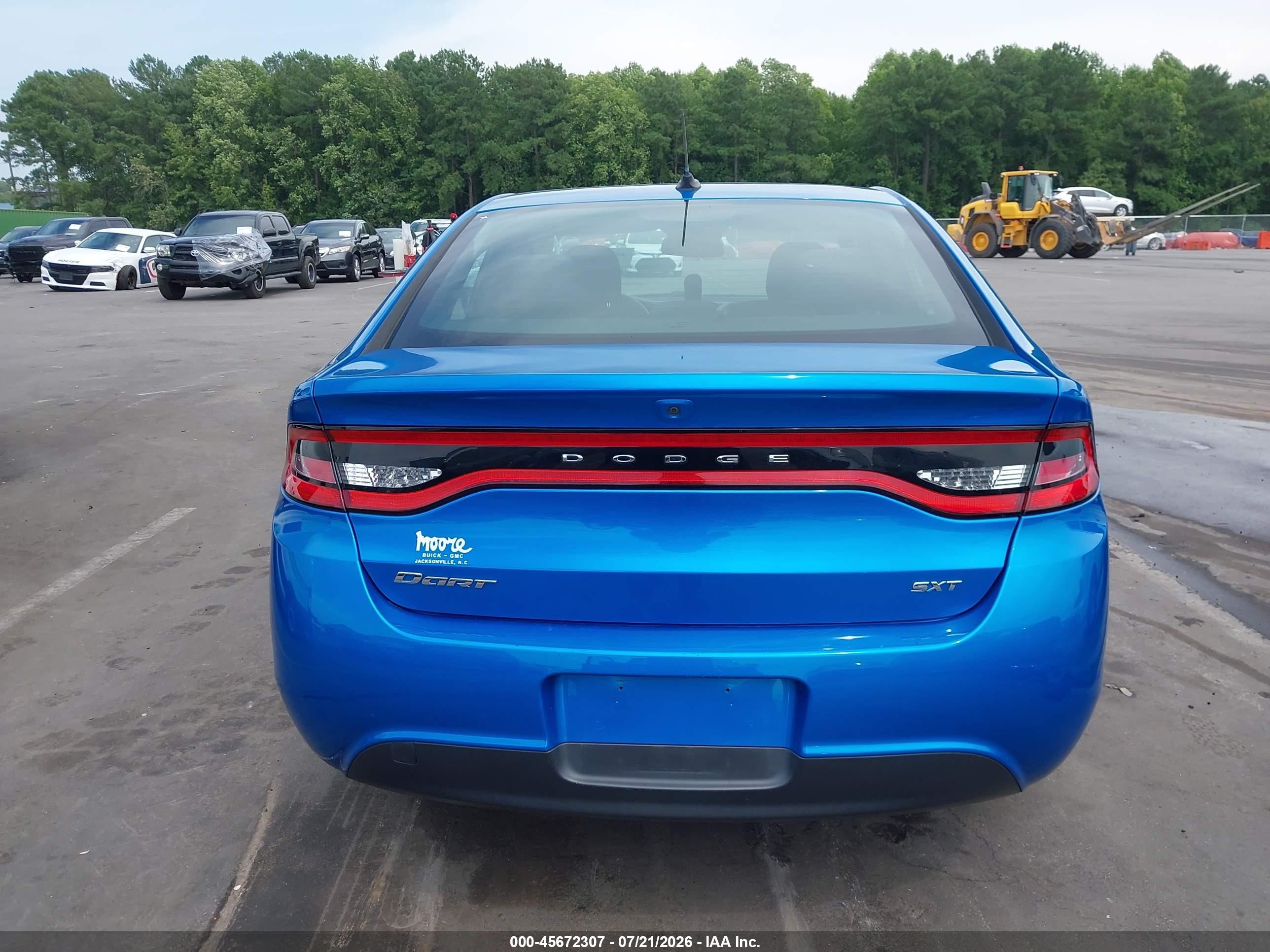 2015 Dodge Dart Sxt Blue vin: 1C3CDFBB5FD362494