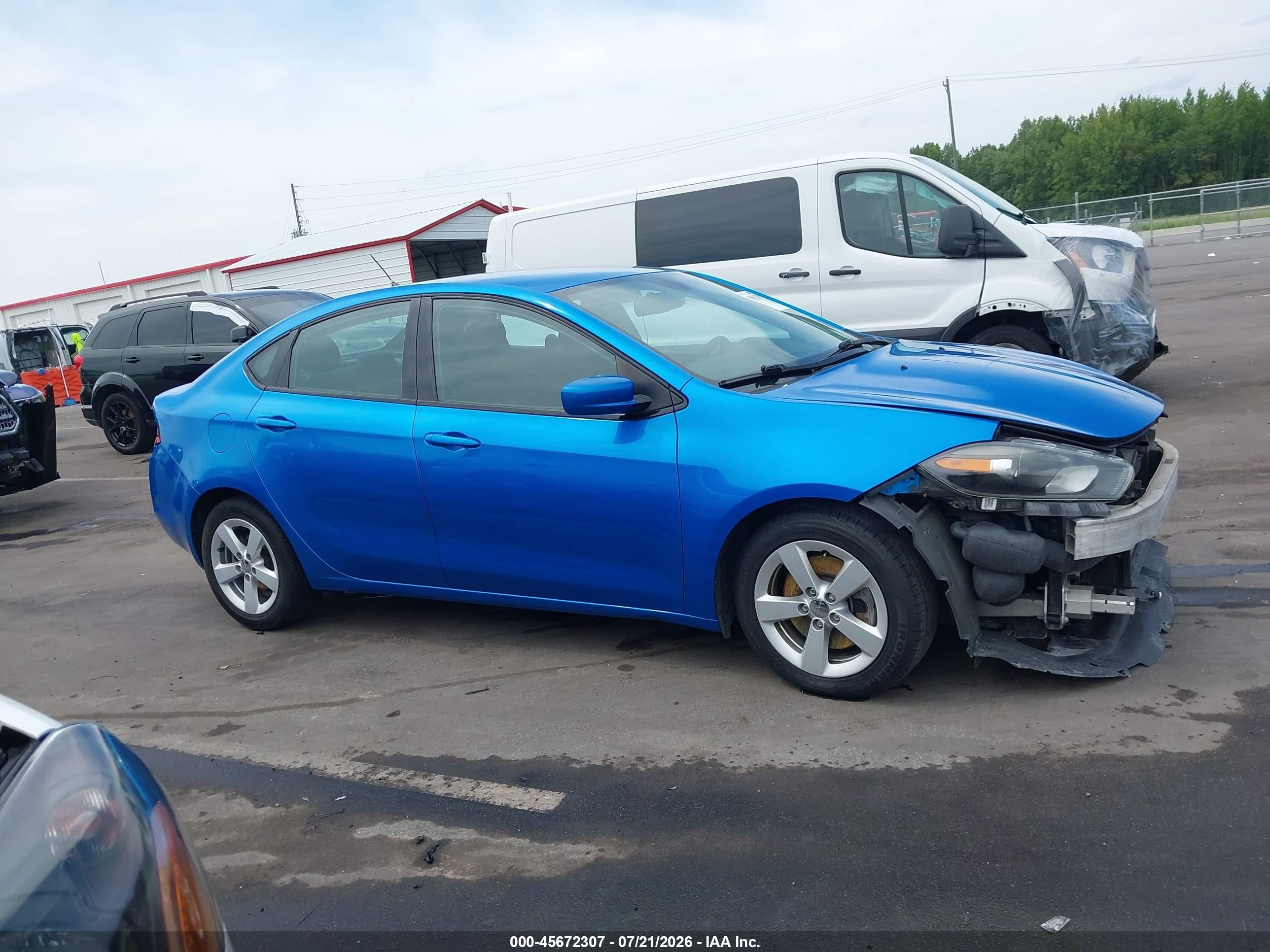 2015 Dodge Dart Sxt Blue vin: 1C3CDFBB5FD362494