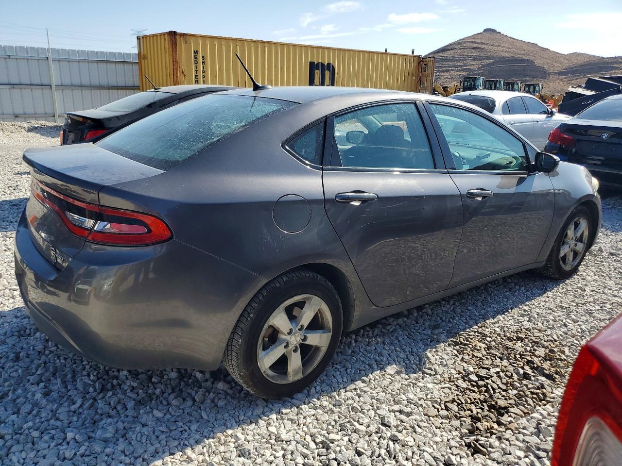2015 Dodge Dart Sxt Gray vin: 1C3CDFBB5FD390490
