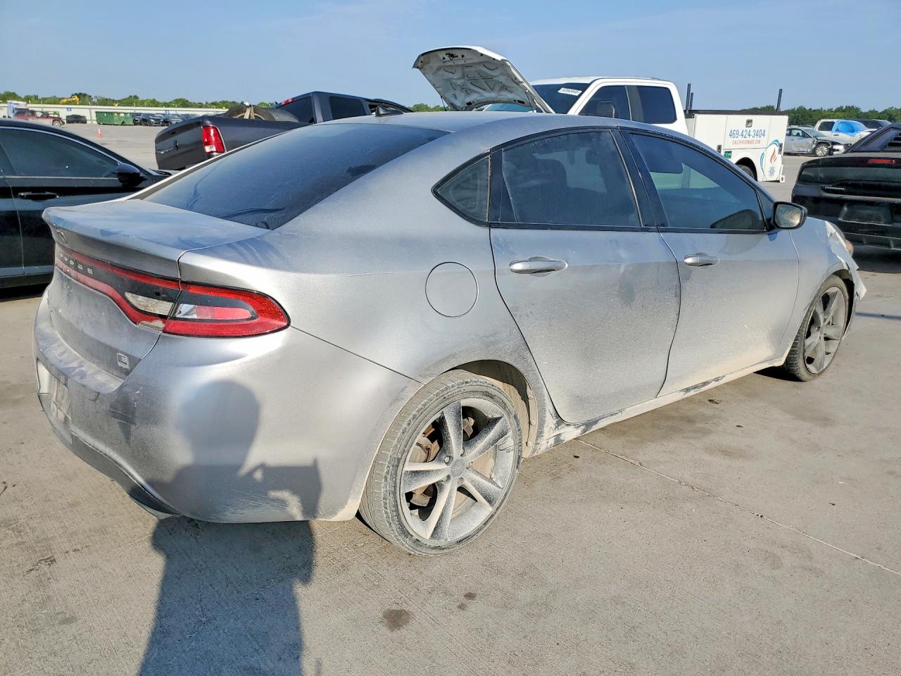 2015 Dodge Dart Sxt Gray vin: 1C3CDFBB5FD422001
