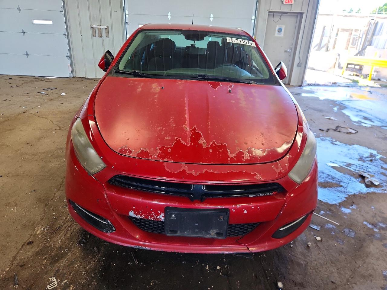 2014 Dodge Dart Sxt Red vin: 1C3CDFBB6ED723942