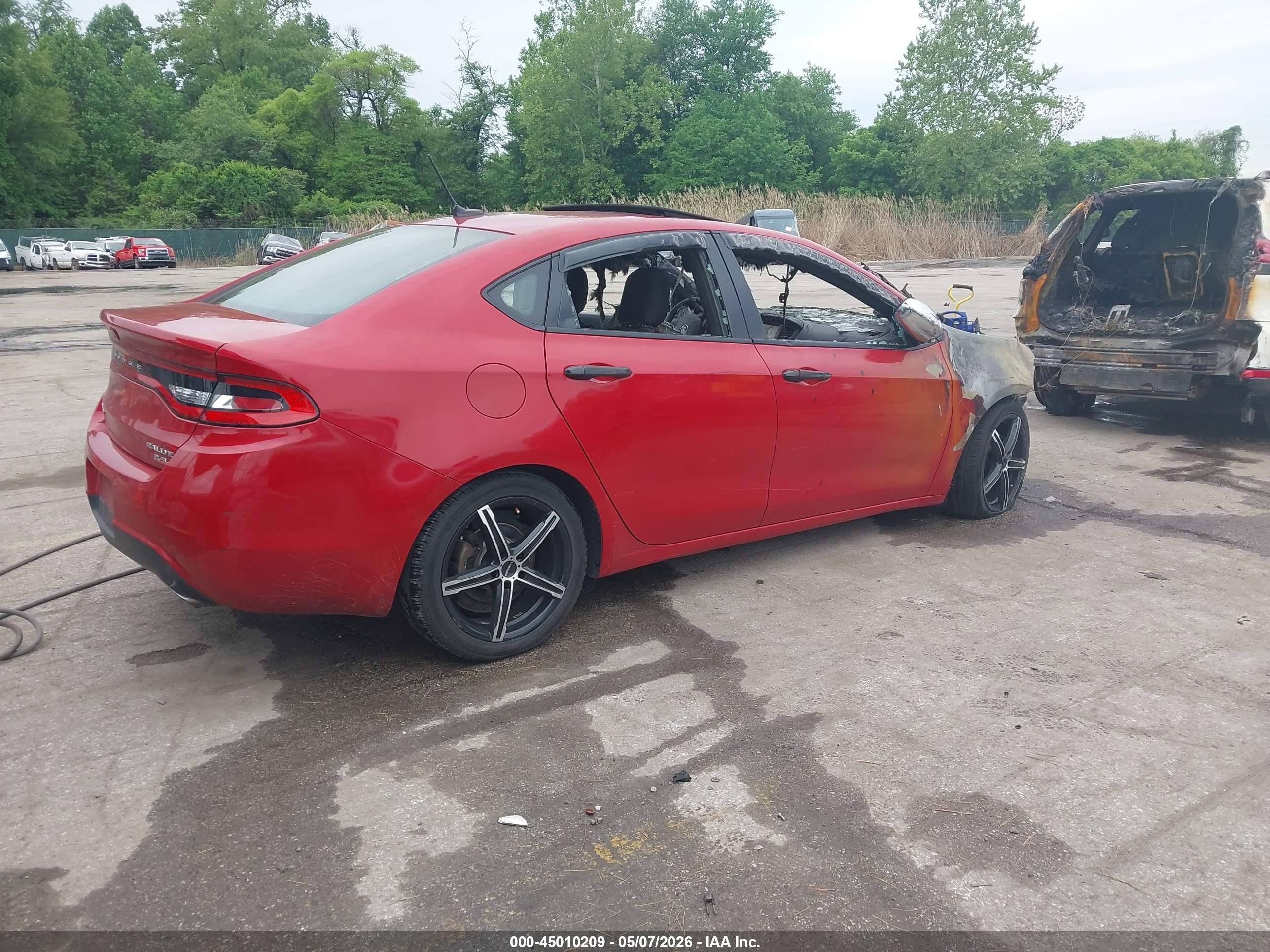 2014 Dodge Dart Sxt Red vin: 1C3CDFBB6ED861061