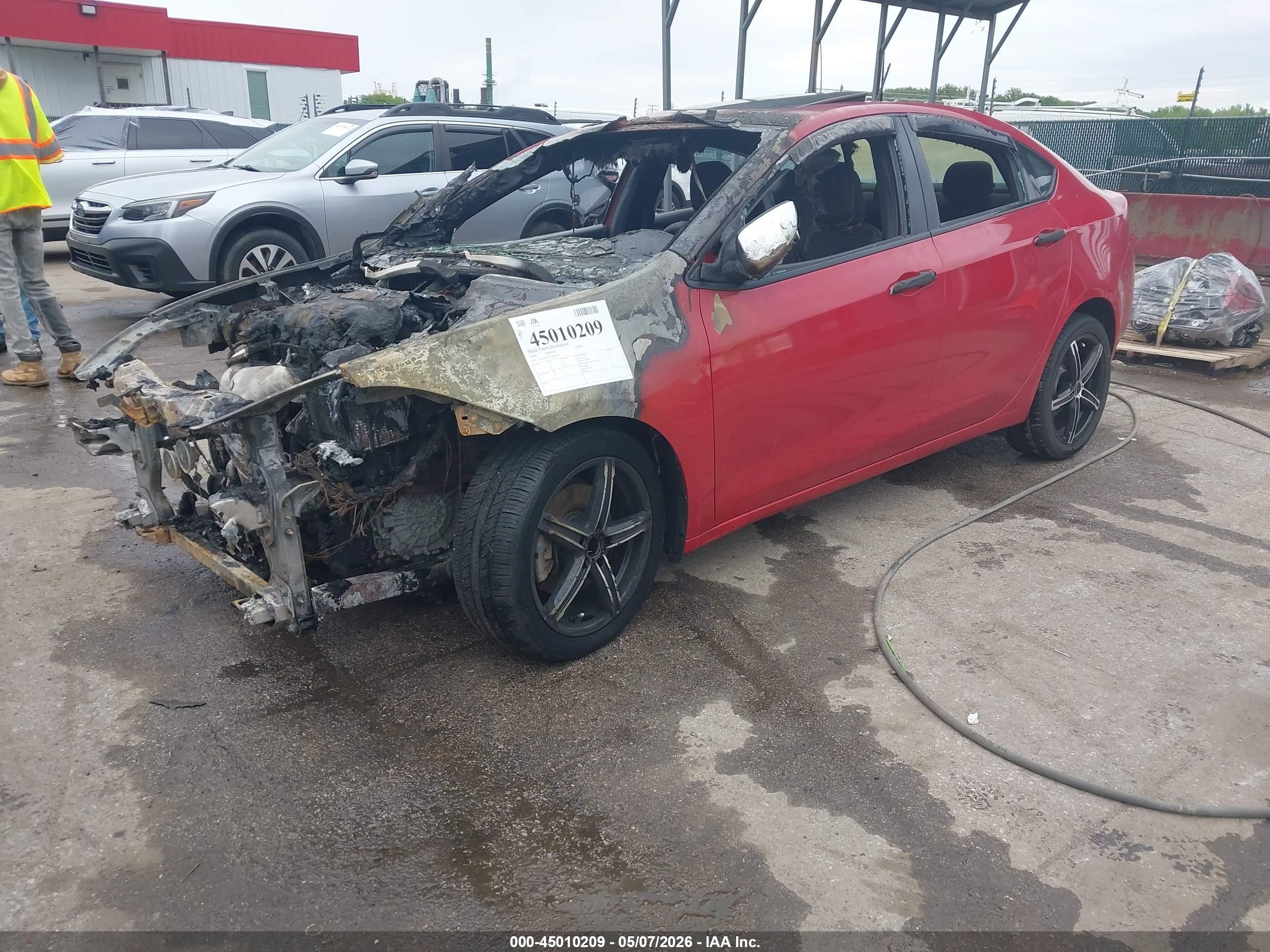 2014 Dodge Dart Sxt Red vin: 1C3CDFBB6ED861061