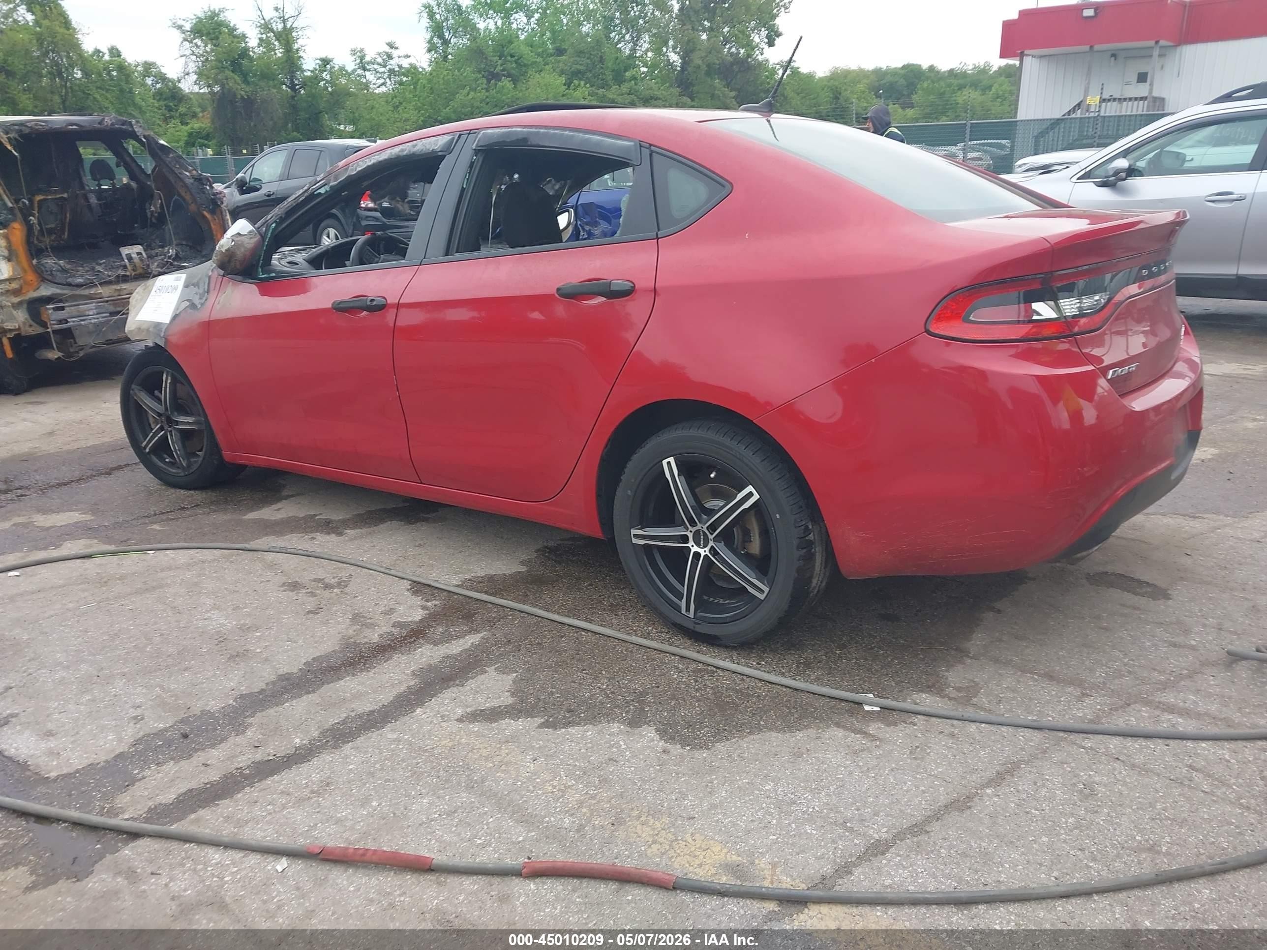 2014 Dodge Dart Sxt Red vin: 1C3CDFBB6ED861061