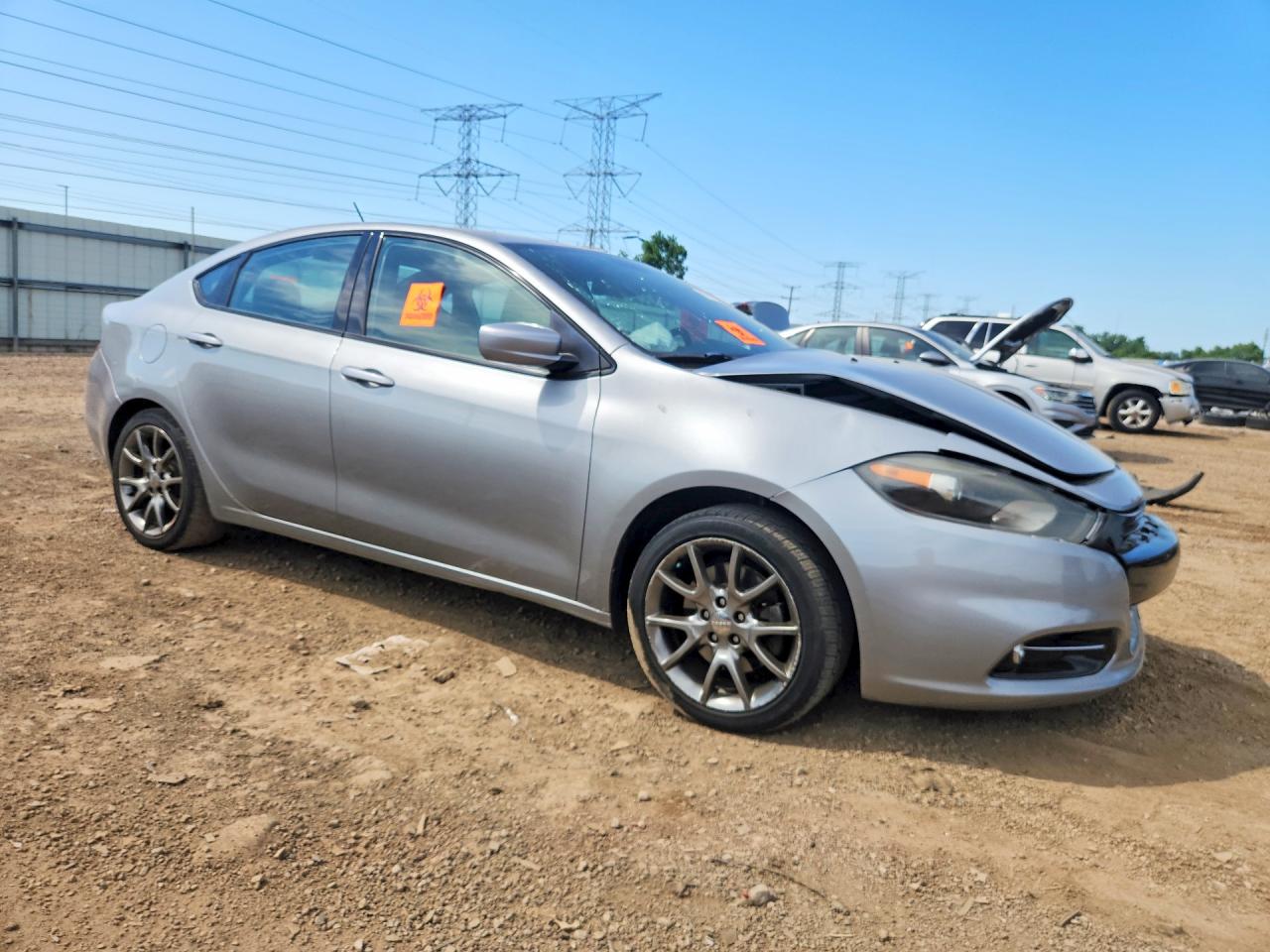 2014 Dodge Dart Sxt Silver vin: 1C3CDFBB6ED907780