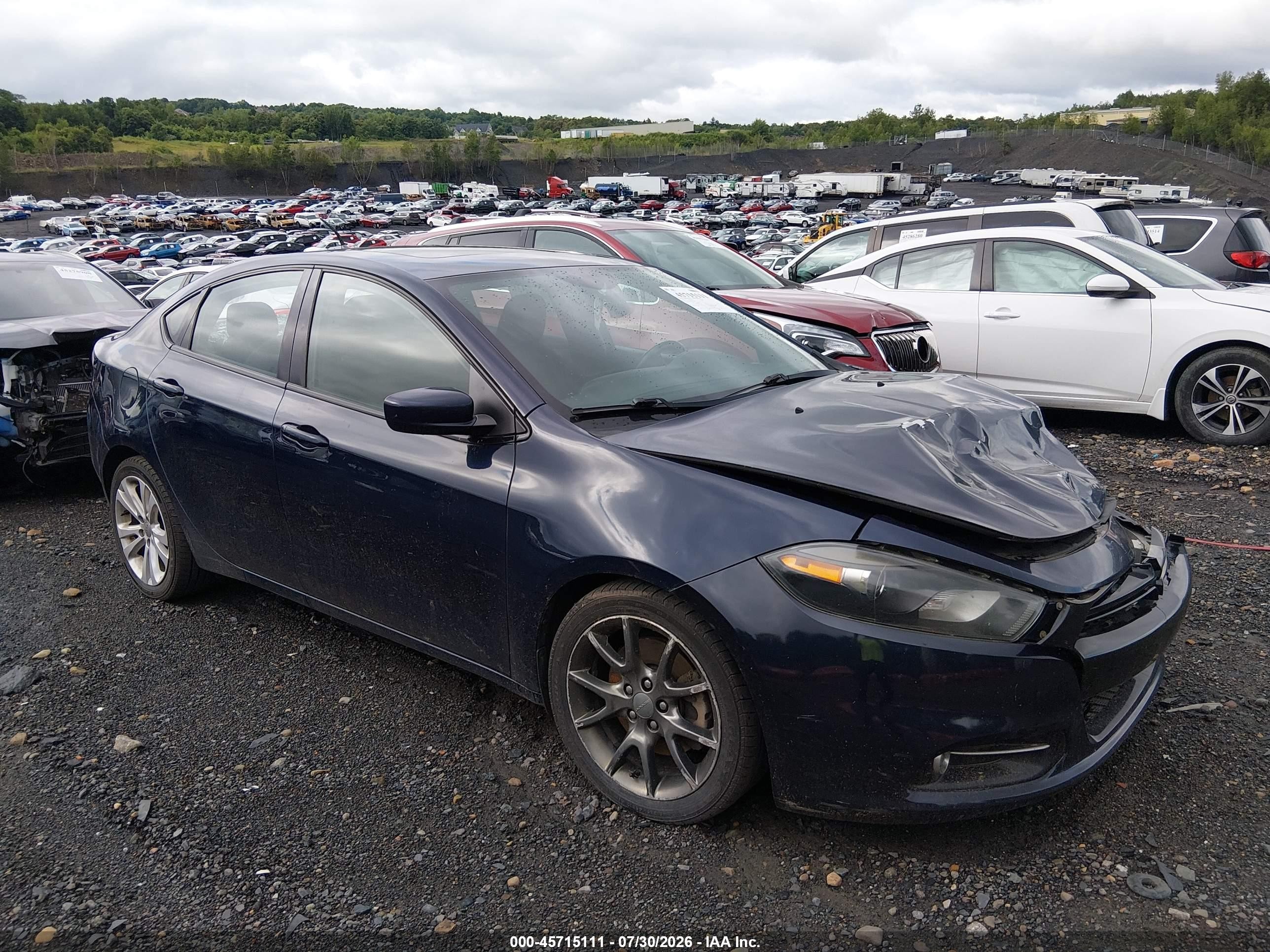 2014 Dodge Dart Sxt Blue vin: 1C3CDFBB6ED926667