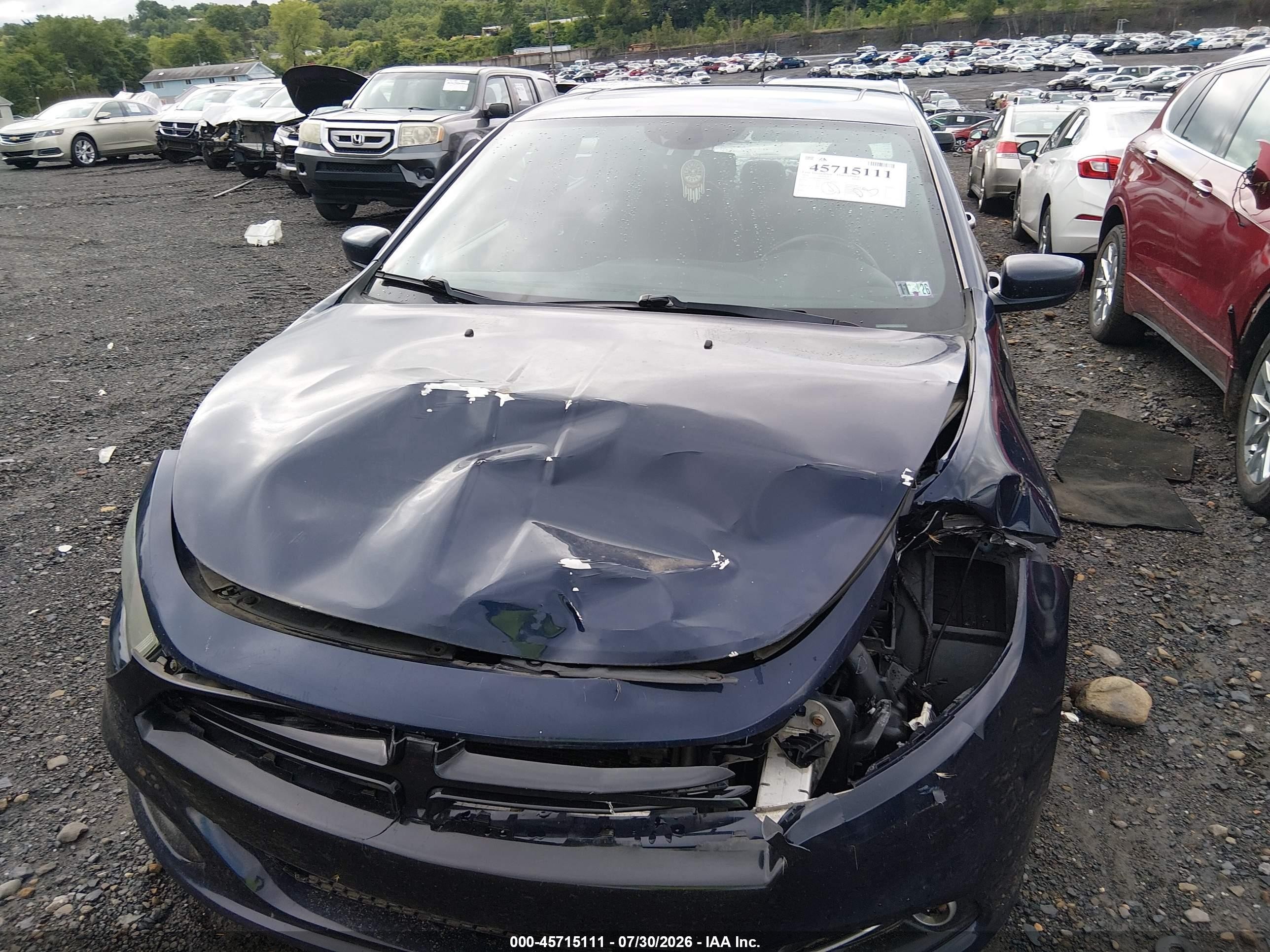 2014 Dodge Dart Sxt Blue vin: 1C3CDFBB6ED926667