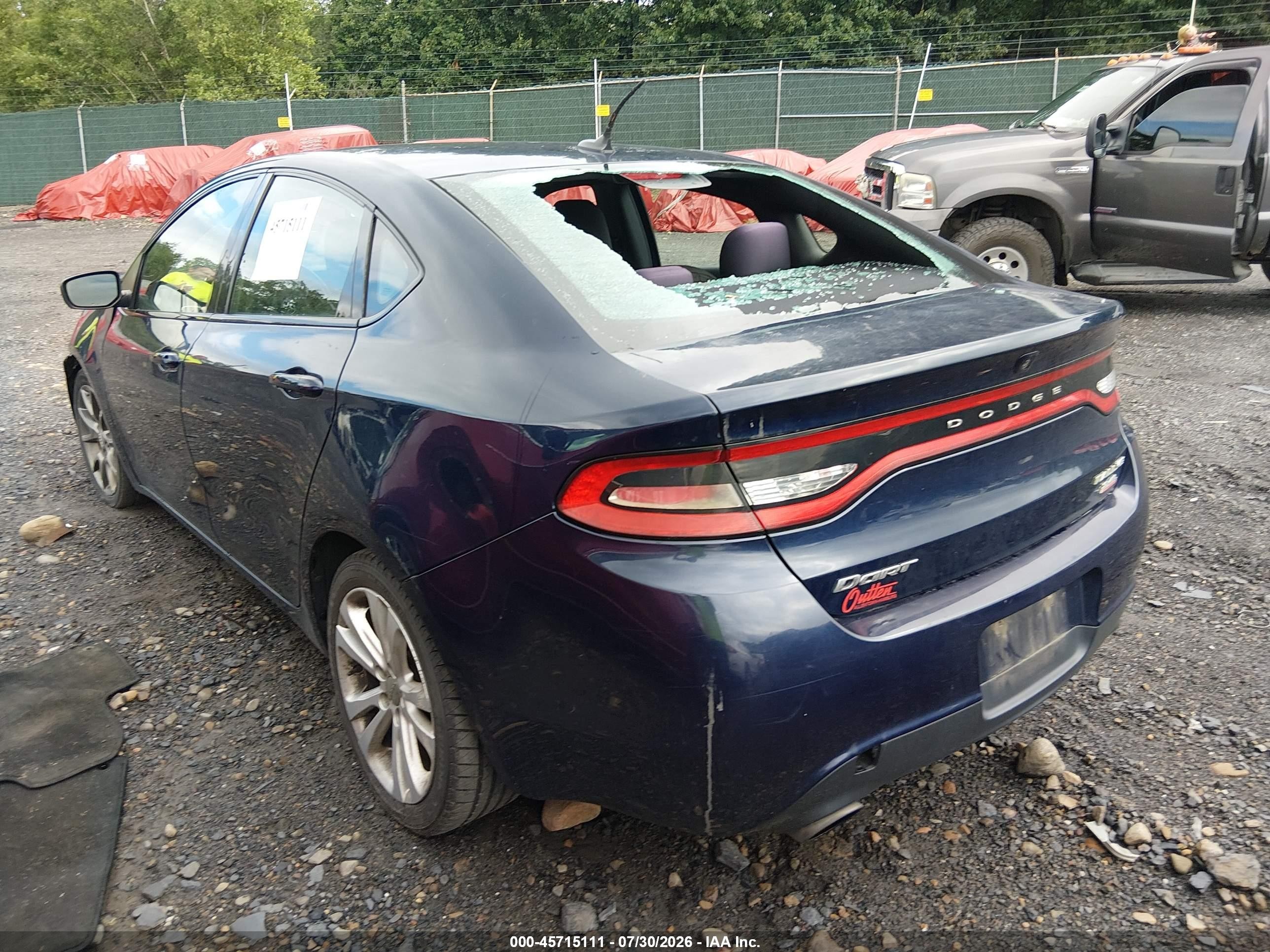 2014 Dodge Dart Sxt Blue vin: 1C3CDFBB6ED926667