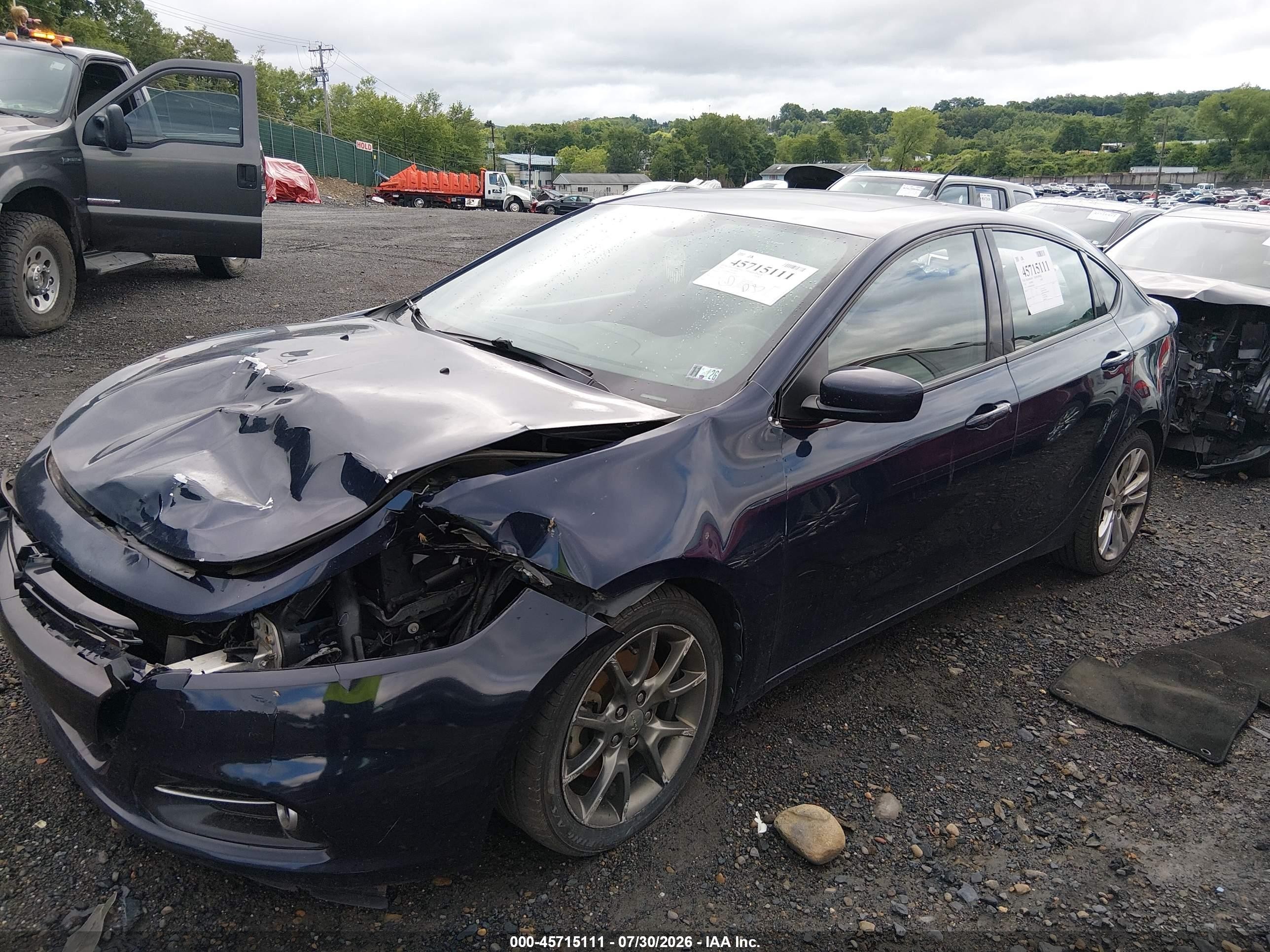 2014 Dodge Dart Sxt Blue vin: 1C3CDFBB6ED926667