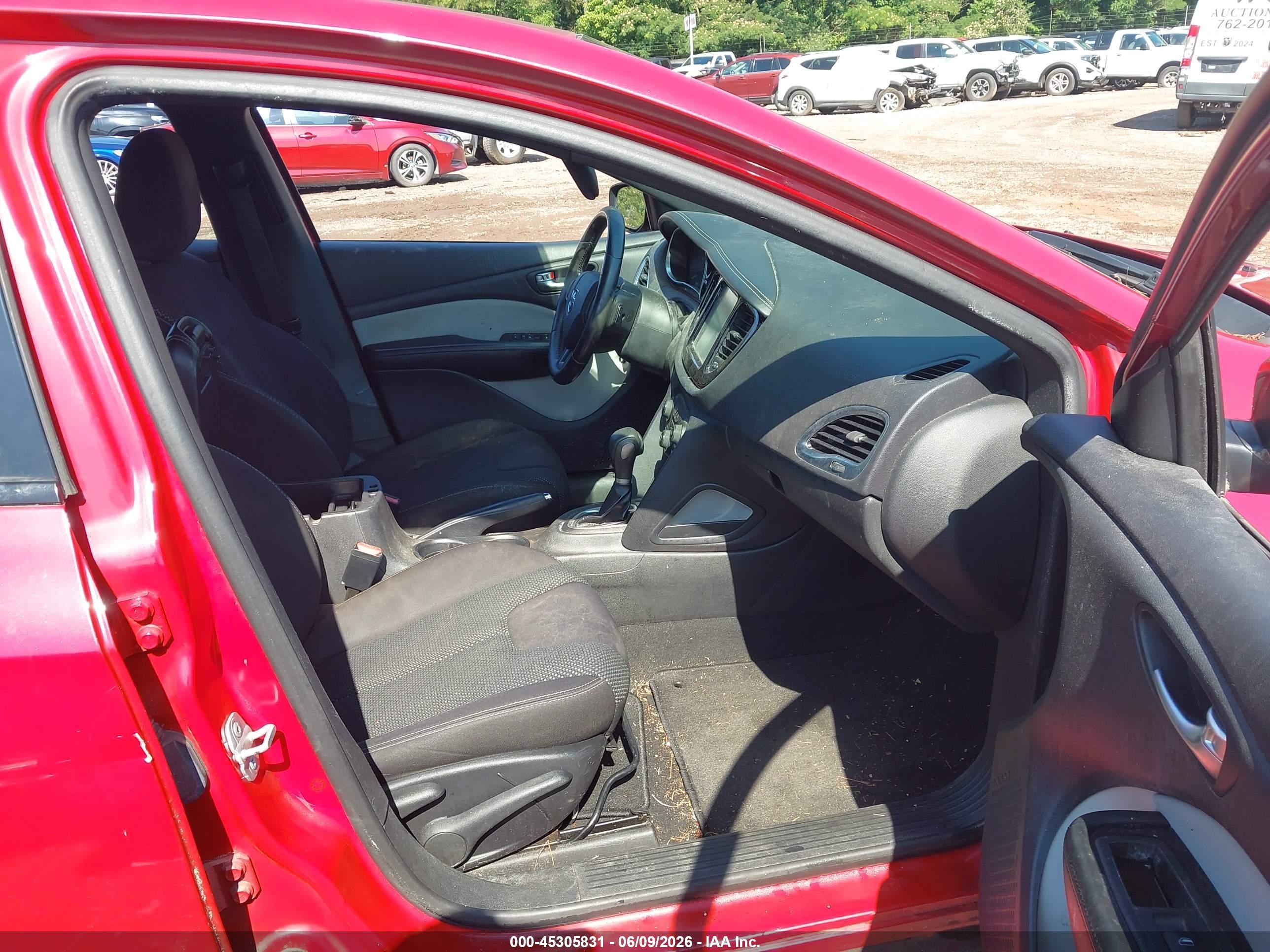 2014 Dodge Dart Sxt Red vin: 1C3CDFBB6ED927558