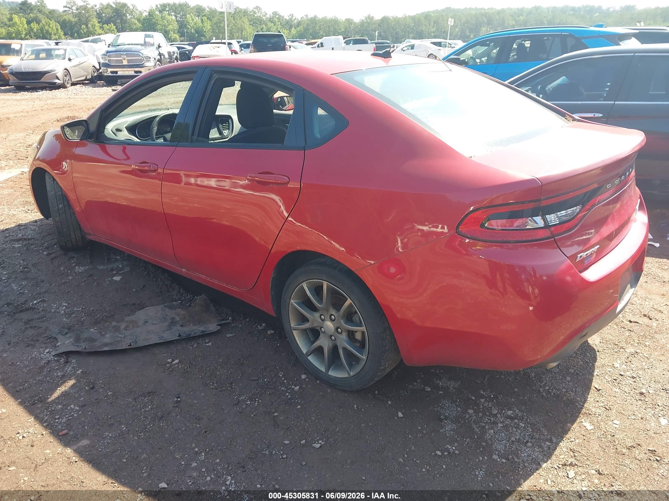 2014 Dodge Dart Sxt Red vin: 1C3CDFBB6ED927558
