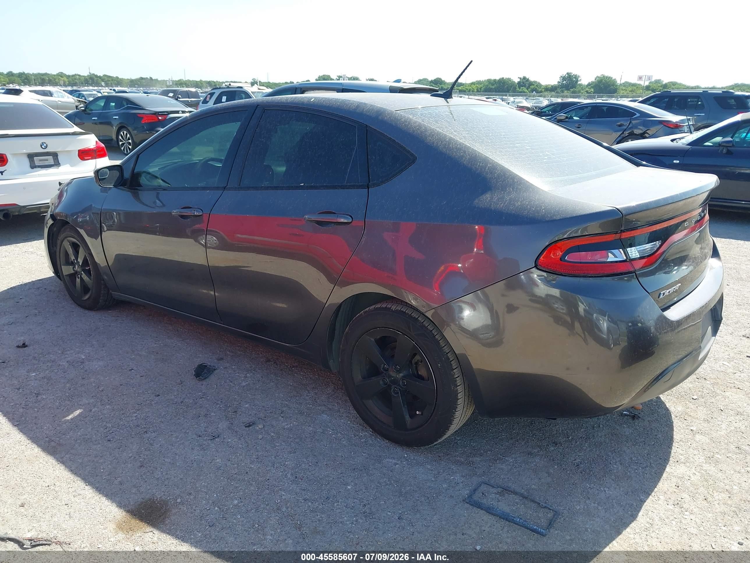 2015 Dodge Dart Sxt Black vin: 1C3CDFBB6FD140403