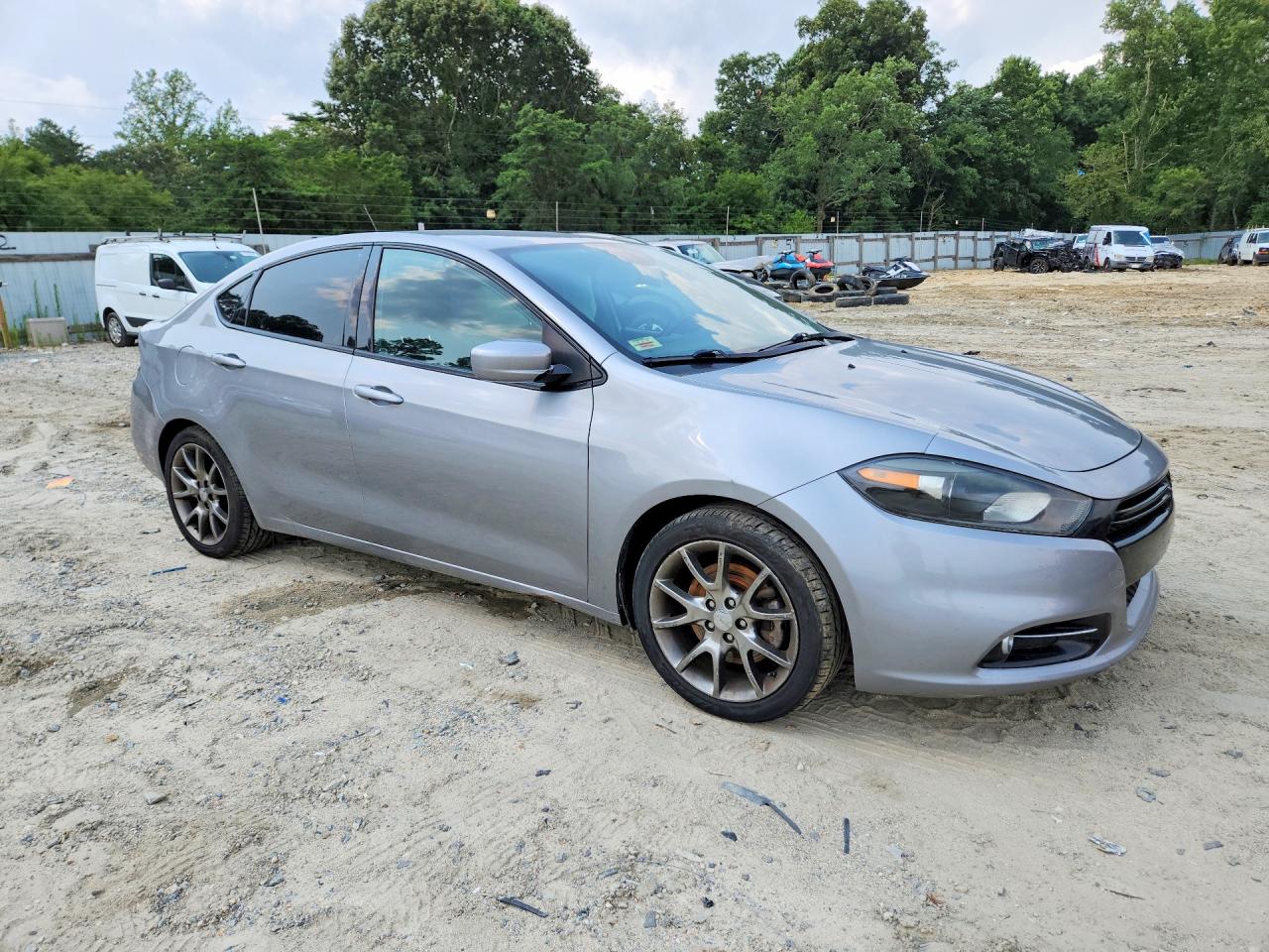 2015 Dodge Dart Sxt Silver vin: 1C3CDFBB6FD160280
