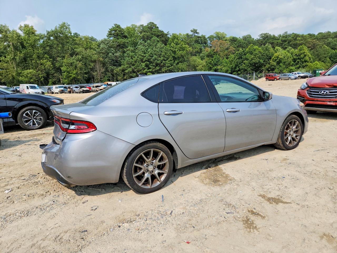 2015 Dodge Dart Sxt Silver vin: 1C3CDFBB6FD160280