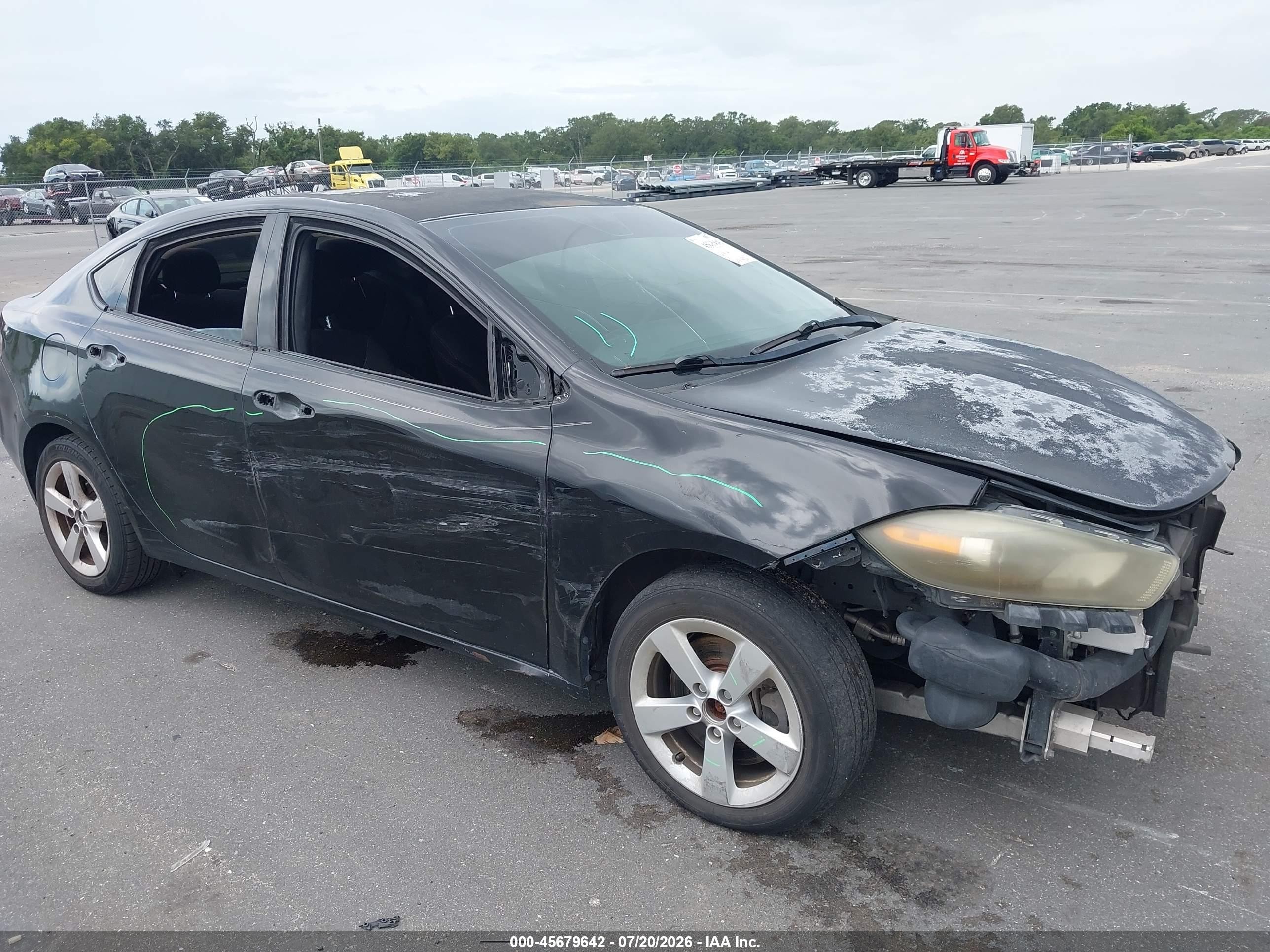 2015 Dodge Dart Sxt Black vin: 1C3CDFBB6FD199998