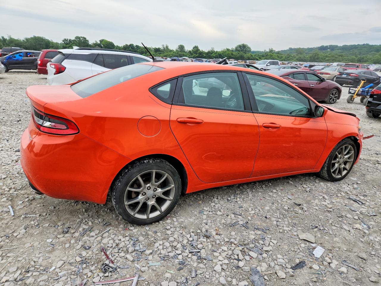 2015 Dodge Dart Sxt Orange vin: 1C3CDFBB6FD268169
