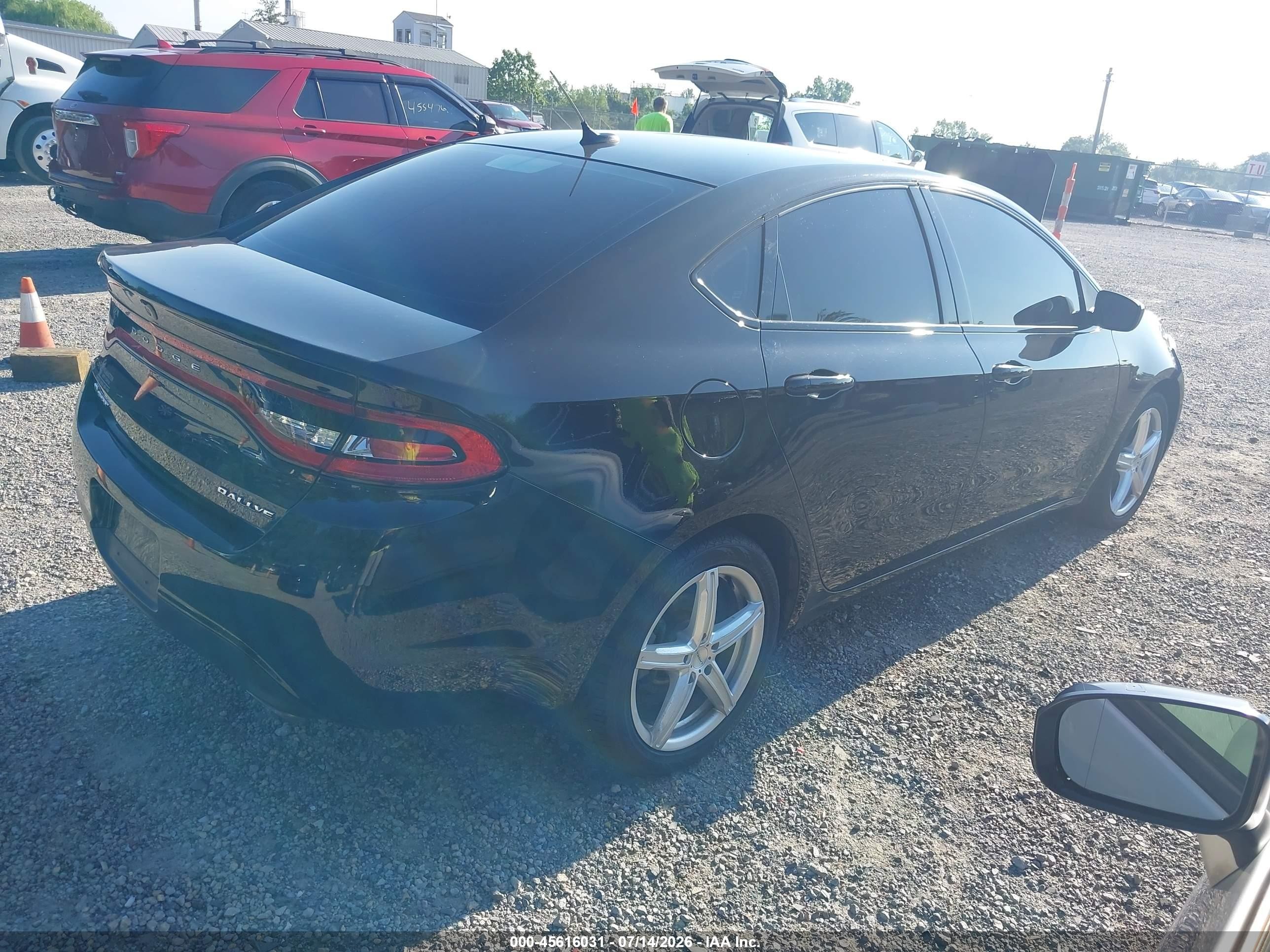 2015 Dodge Dart Sxt Black vin: 1C3CDFBB6FD331450