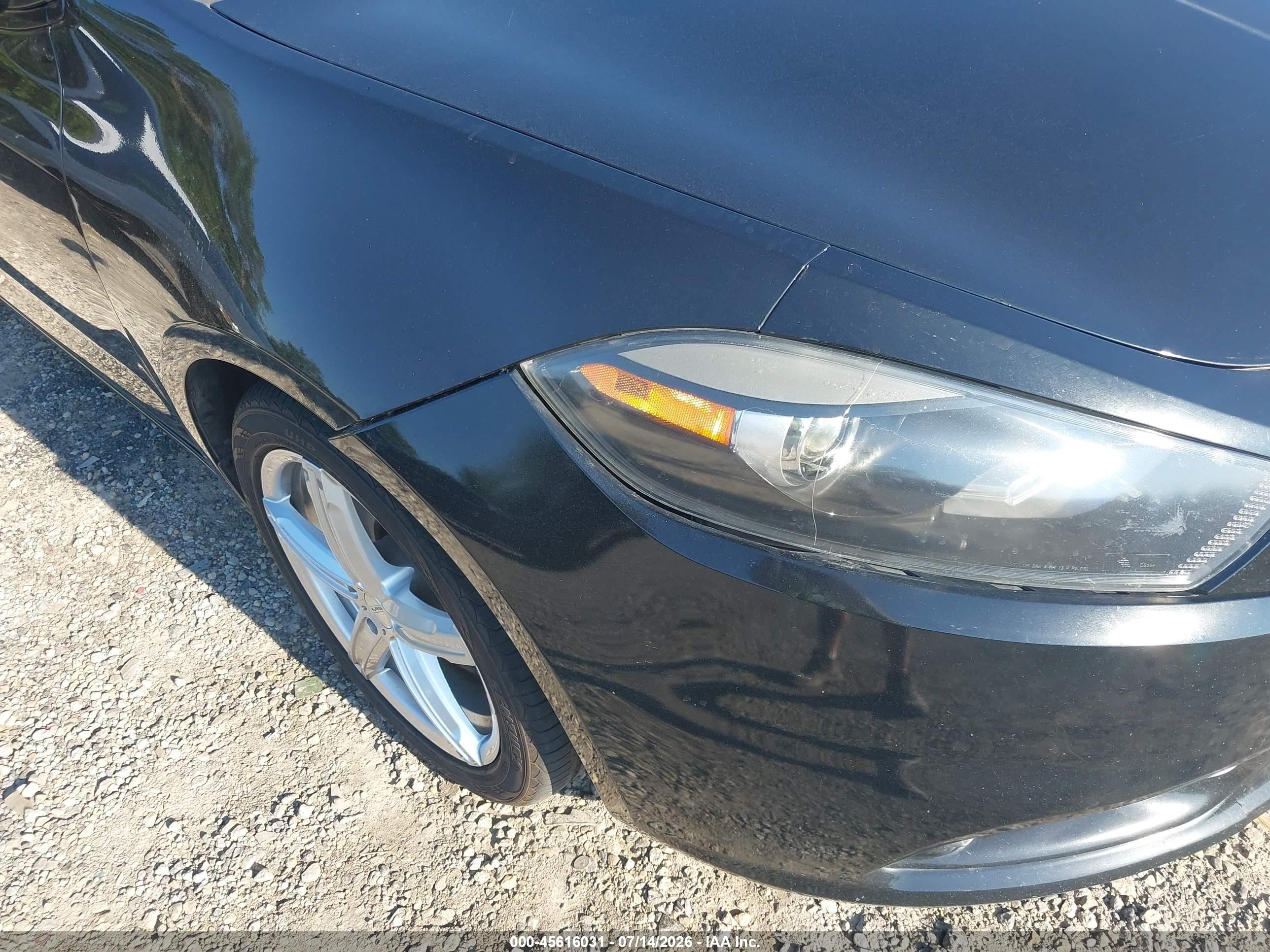 2015 Dodge Dart Sxt Black vin: 1C3CDFBB6FD331450
