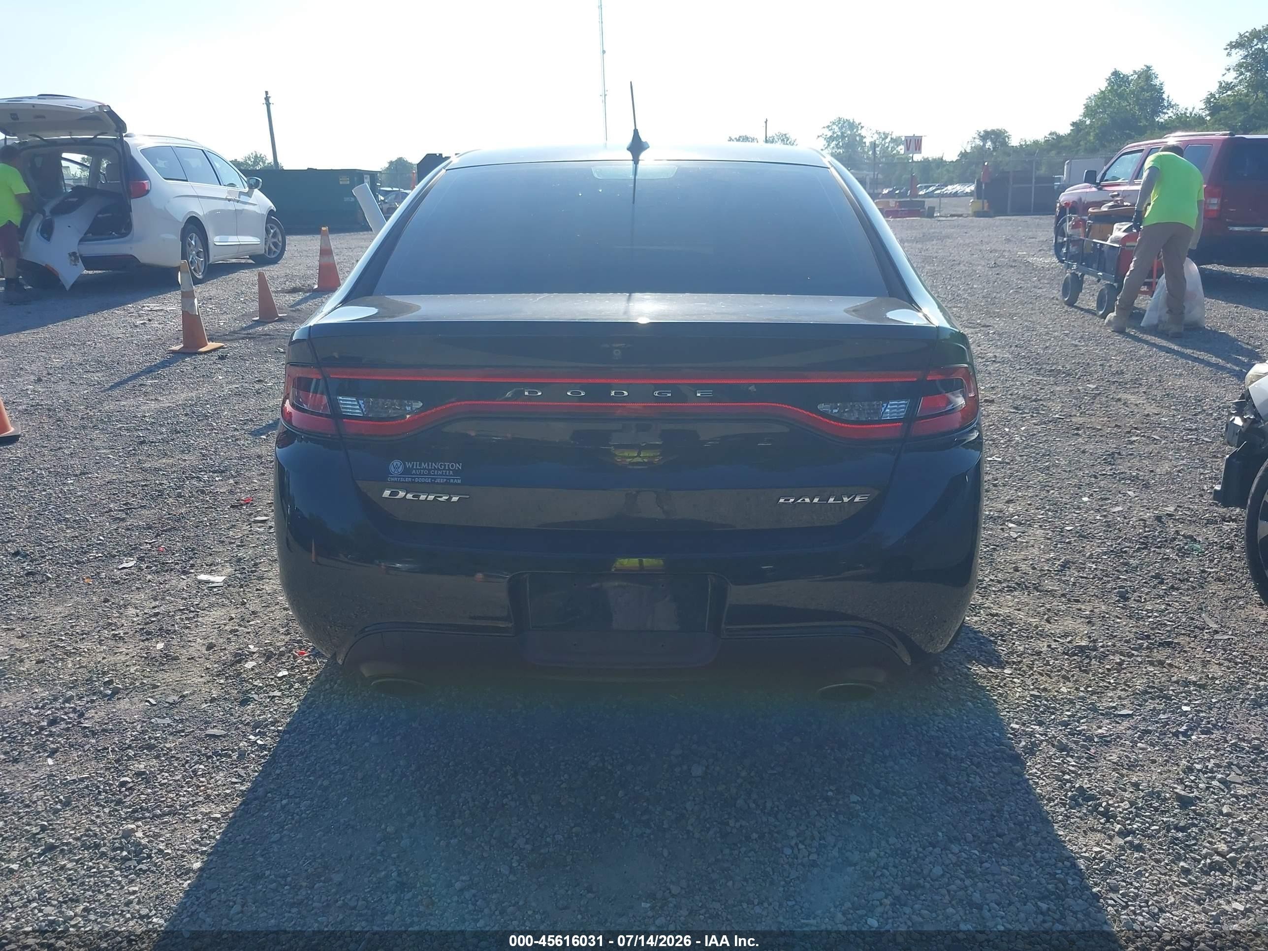 2015 Dodge Dart Sxt Black vin: 1C3CDFBB6FD331450