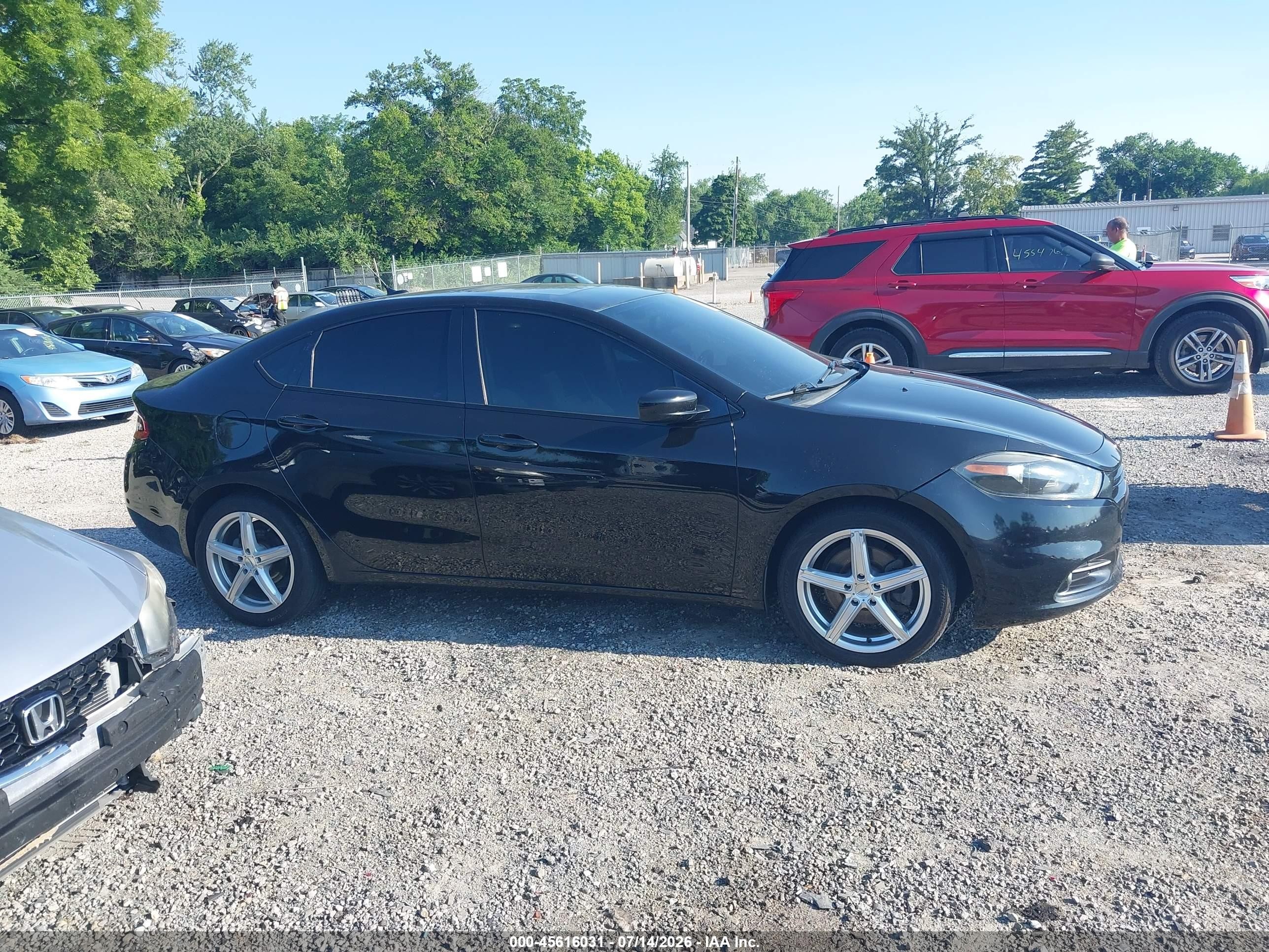 2015 Dodge Dart Sxt Black vin: 1C3CDFBB6FD331450