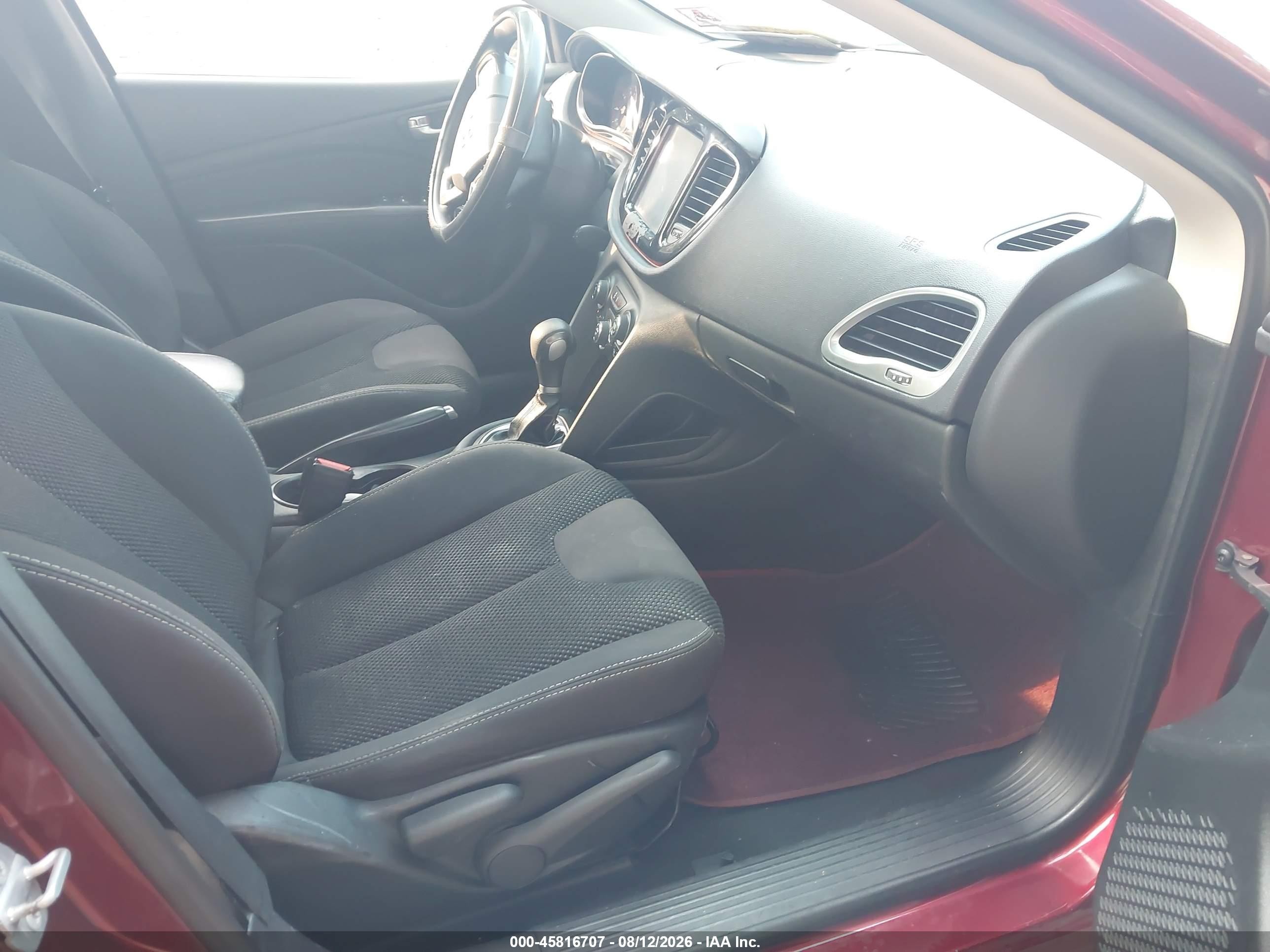 2015 Dodge Dart Sxt Red vin: 1C3CDFBB6FD368868