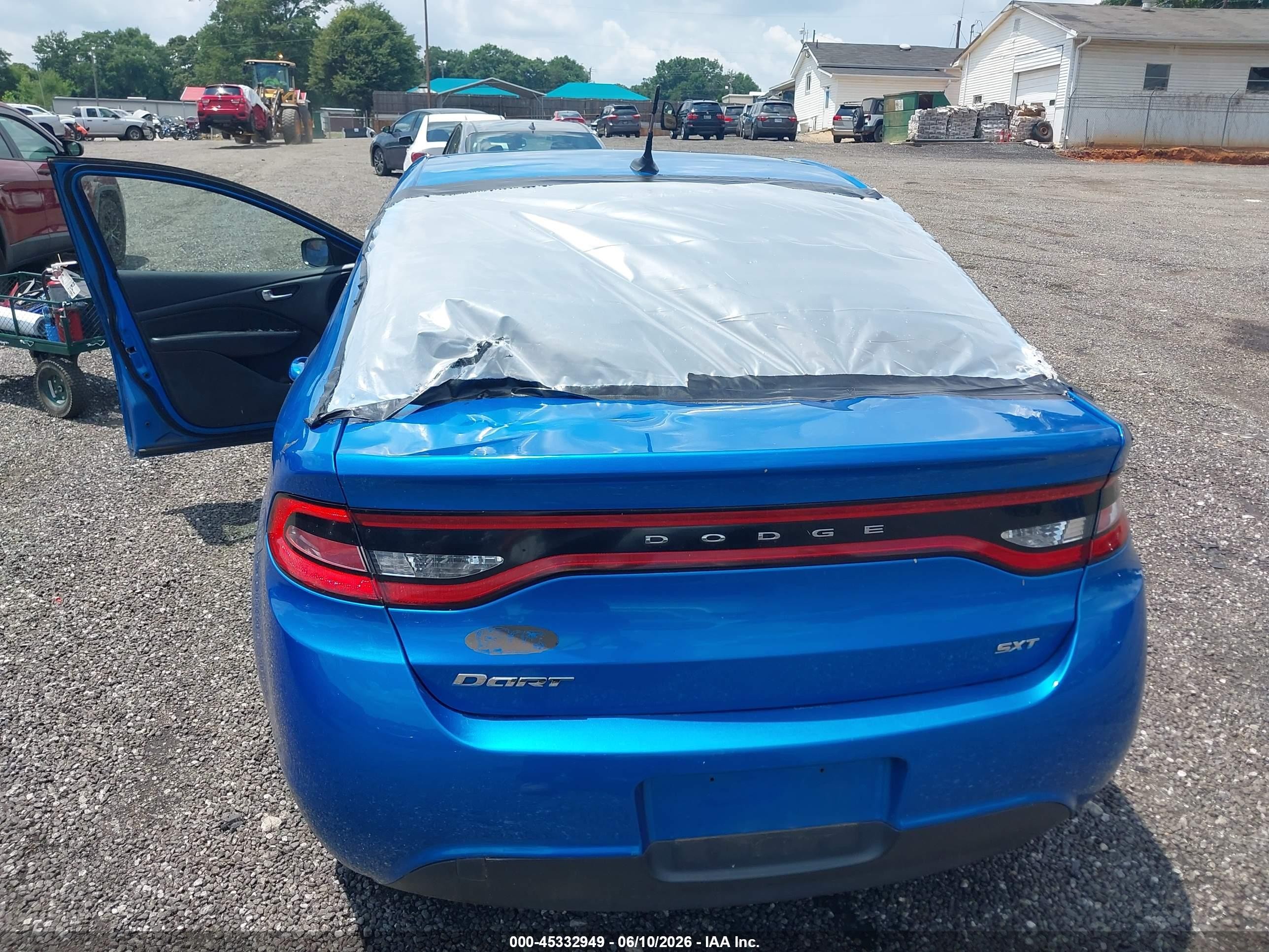 2015 Dodge Dart Sxt Blue vin: 1C3CDFBB6FD374153