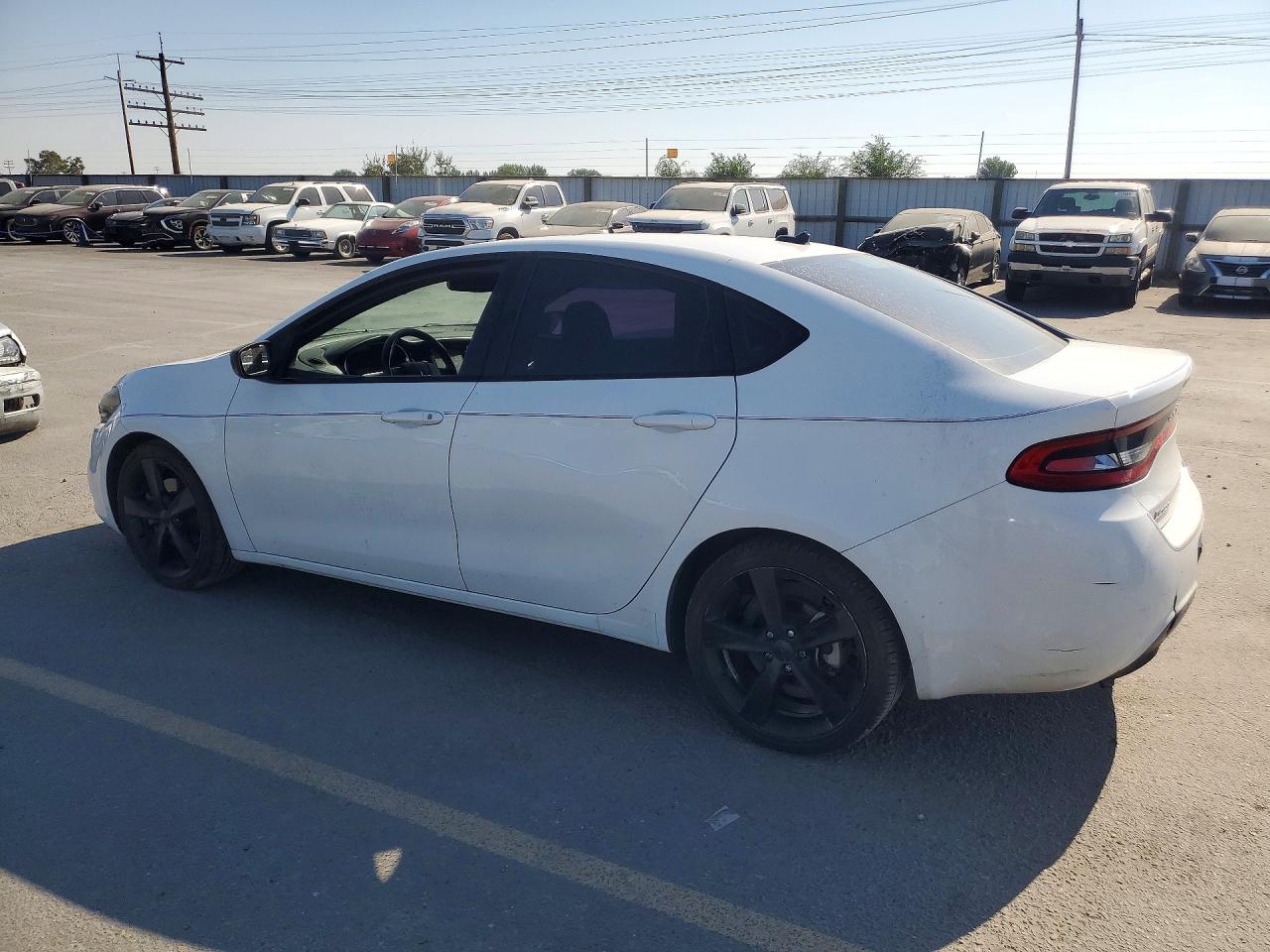 2015 Dodge Dart Sxt White vin: 1C3CDFBB6FD390613
