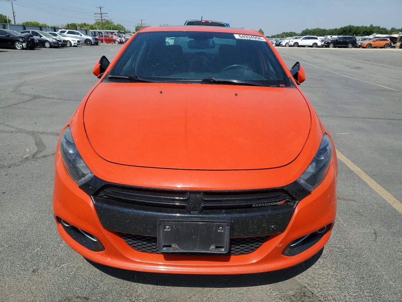 2015 Dodge Dart Sxt Orange vin: 1C3CDFBB6FD390787