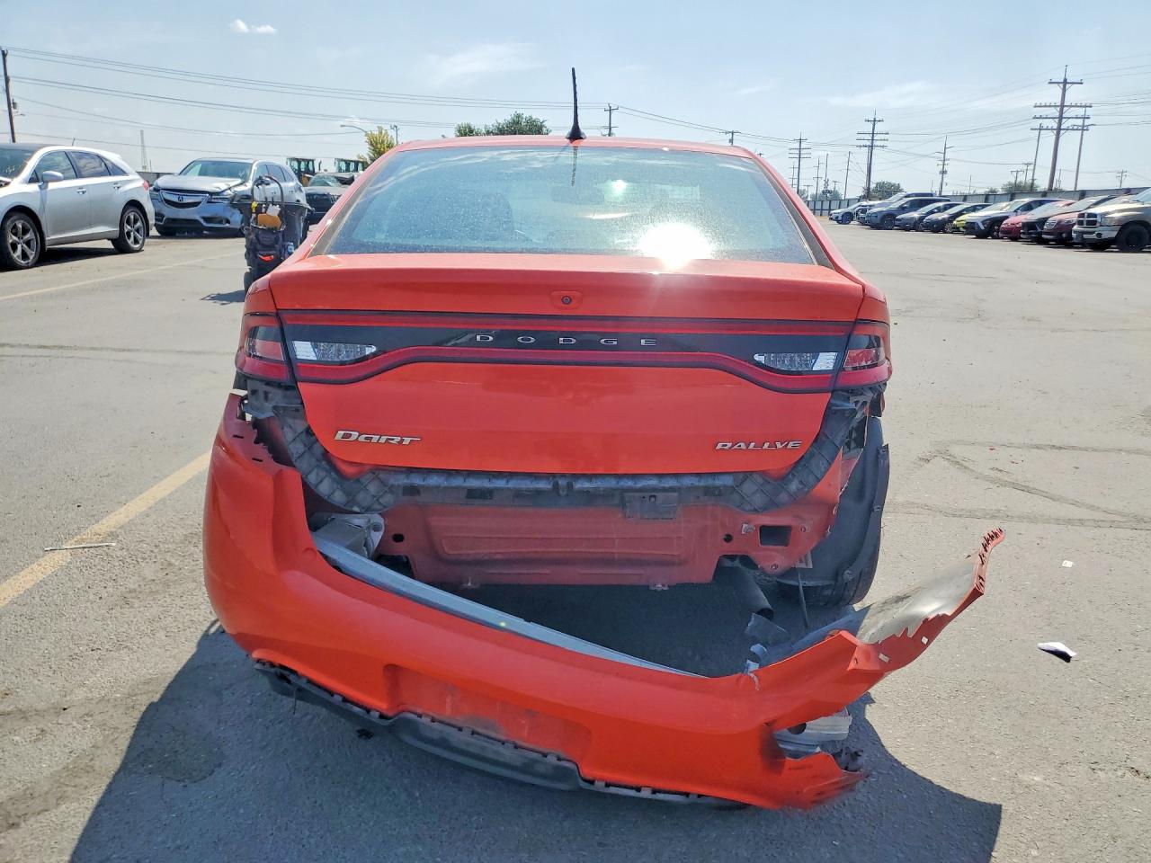 2015 Dodge Dart Sxt Orange vin: 1C3CDFBB6FD390787