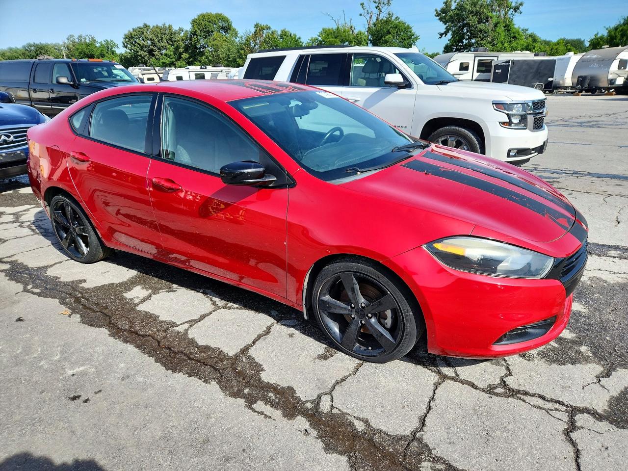 2015 Dodge Dart Sxt Red vin: 1C3CDFBB6FD421875