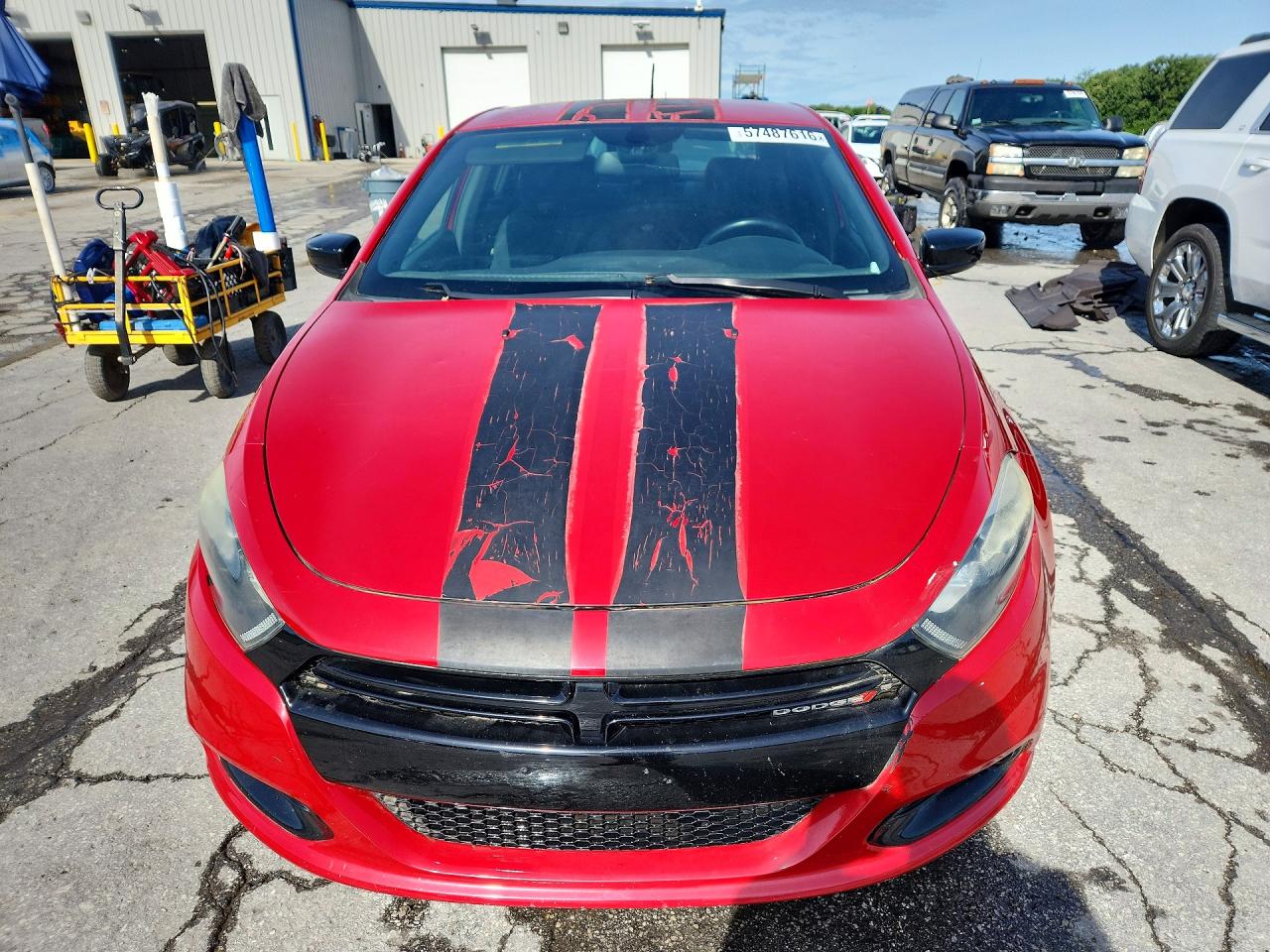 2015 Dodge Dart Sxt Red vin: 1C3CDFBB6FD421875