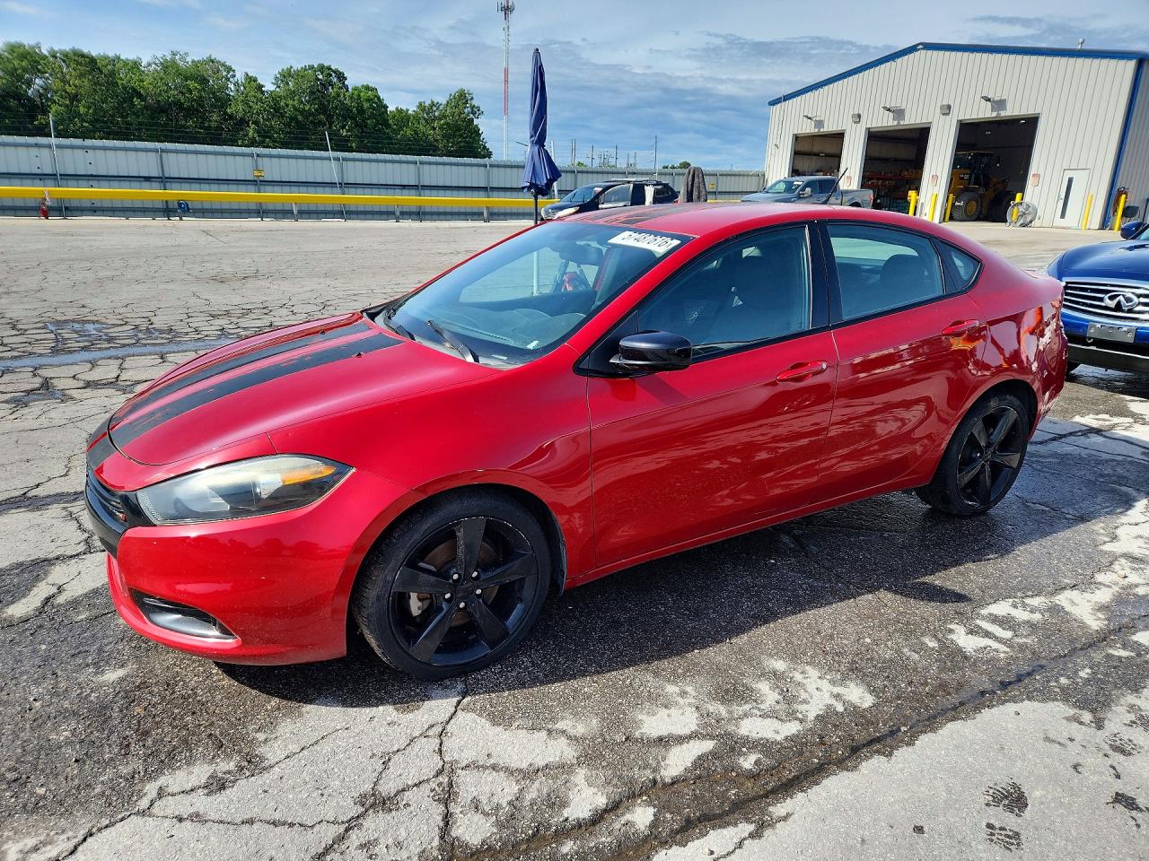 2015 Dodge Dart Sxt Red vin: 1C3CDFBB6FD421875