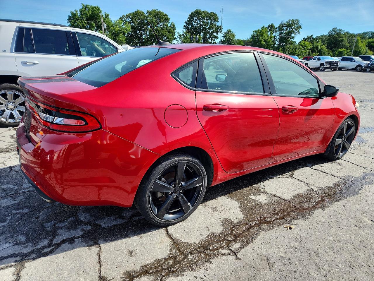 2015 Dodge Dart Sxt Red vin: 1C3CDFBB6FD421875