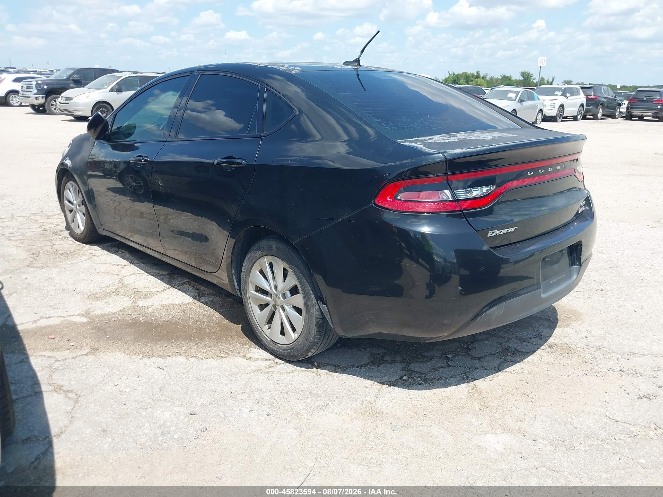 2014 Dodge Dart Sxt Black vin: 1C3CDFBB7ED673231