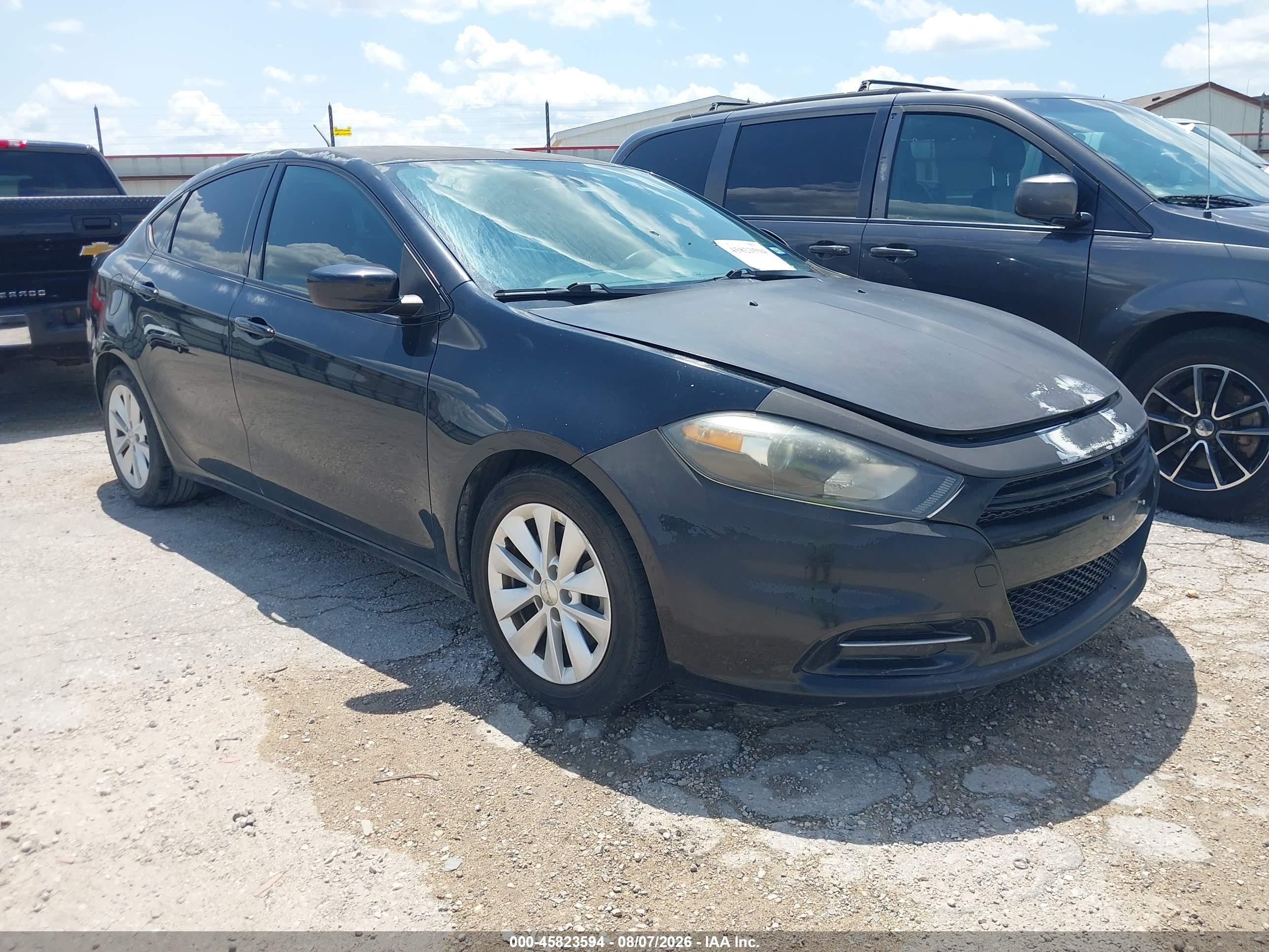 2014 Dodge Dart Sxt Black vin: 1C3CDFBB7ED673231