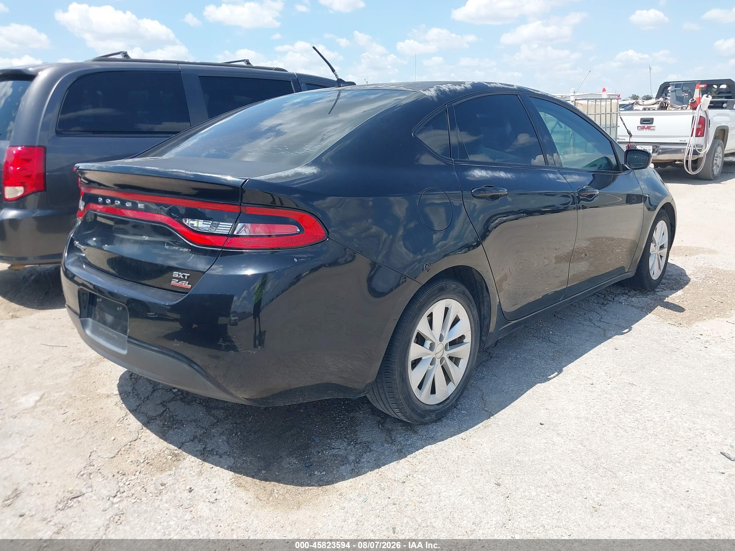 2014 Dodge Dart Sxt Black vin: 1C3CDFBB7ED673231