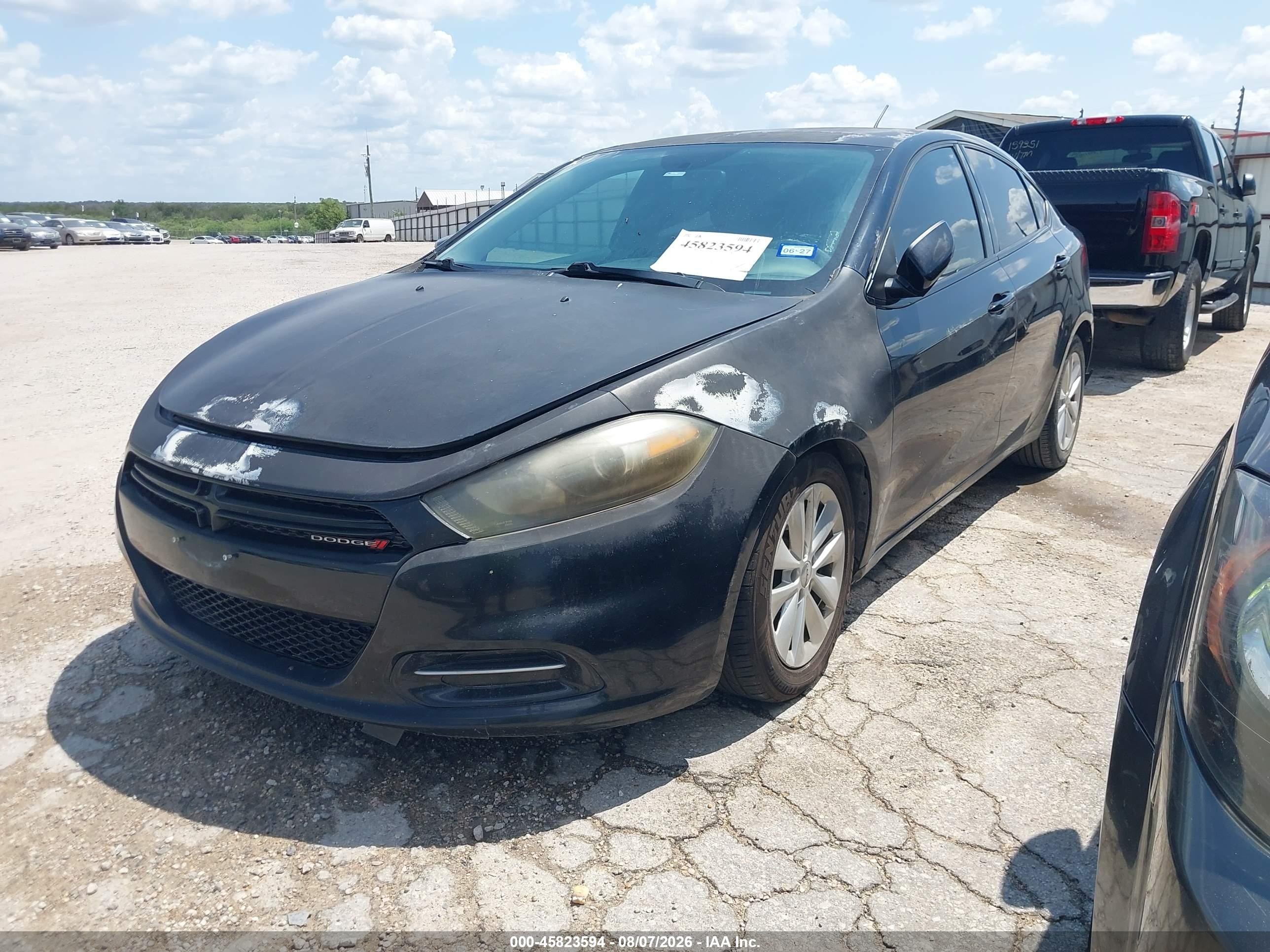 2014 Dodge Dart Sxt Black vin: 1C3CDFBB7ED673231