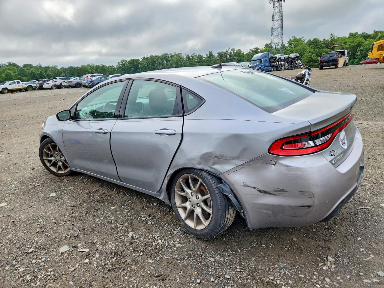 2014 Dodge Dart Sxt Silver vin: 1C3CDFBB7ED698792