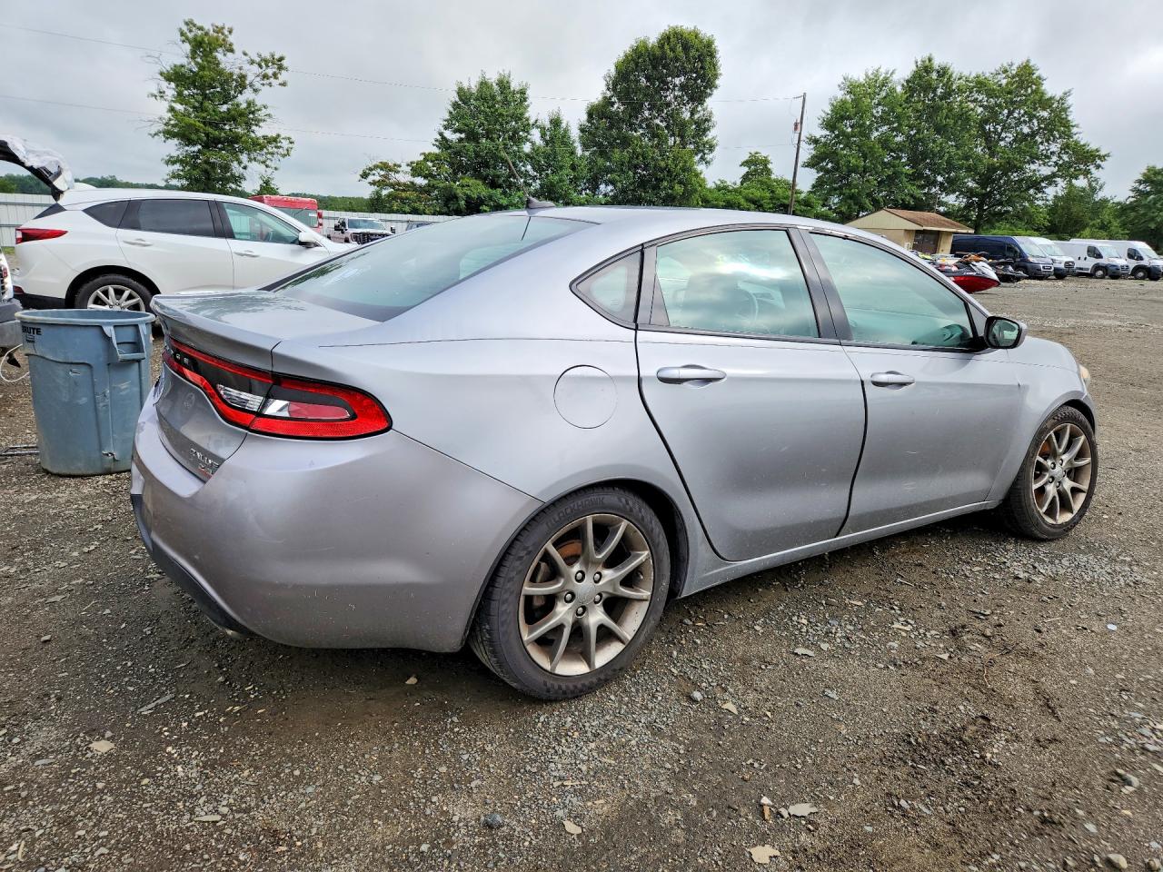 2014 Dodge Dart Sxt Silver vin: 1C3CDFBB7ED698792