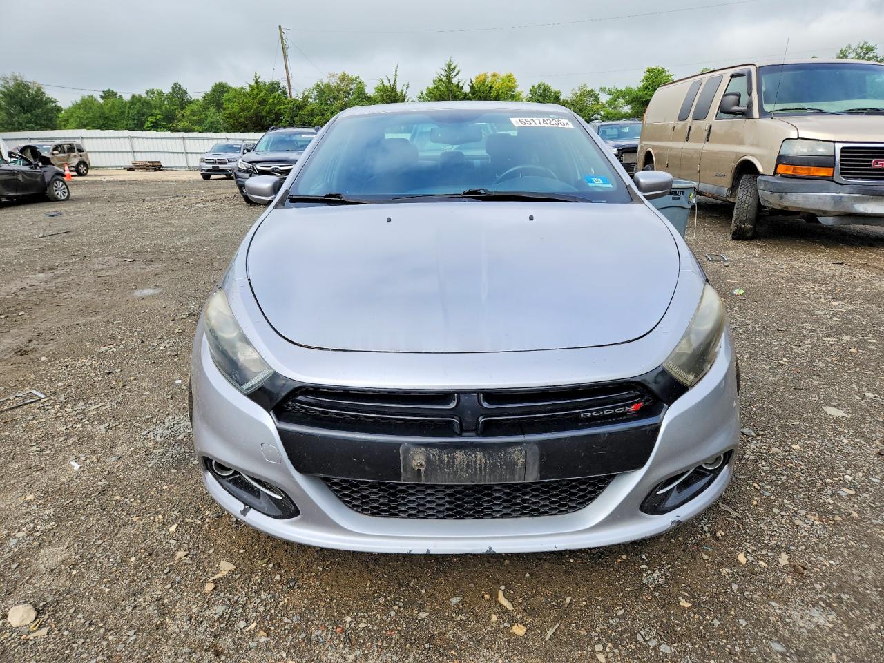 2014 Dodge Dart Sxt Silver vin: 1C3CDFBB7ED698792