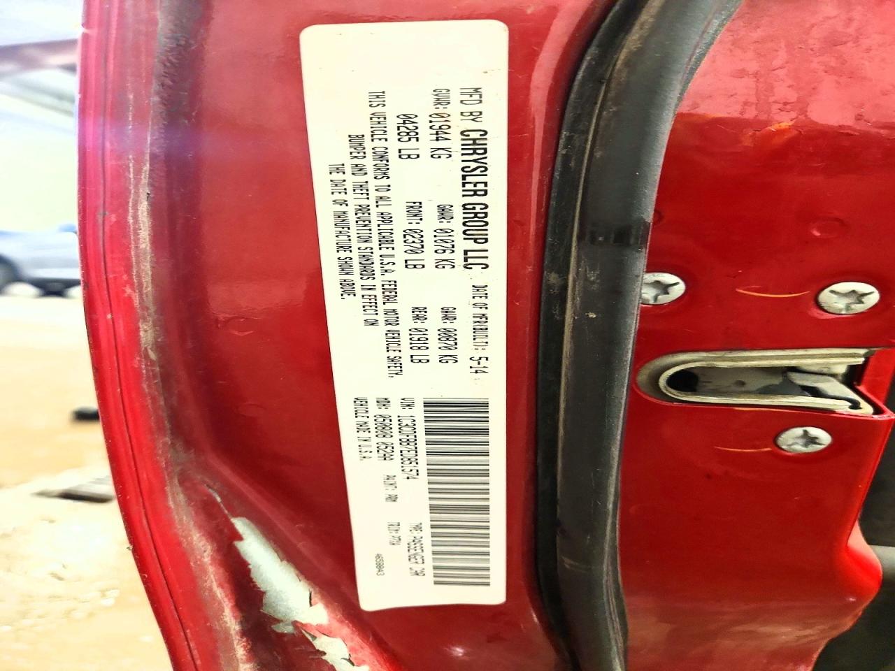 2014 Dodge Dart Sxt Red vin: 1C3CDFBB7ED851574