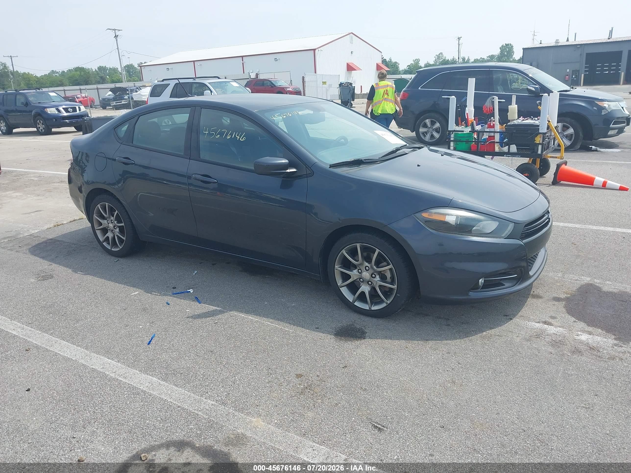 2014 Dodge Dart Sxt Blue vin: 1C3CDFBB7ED878015