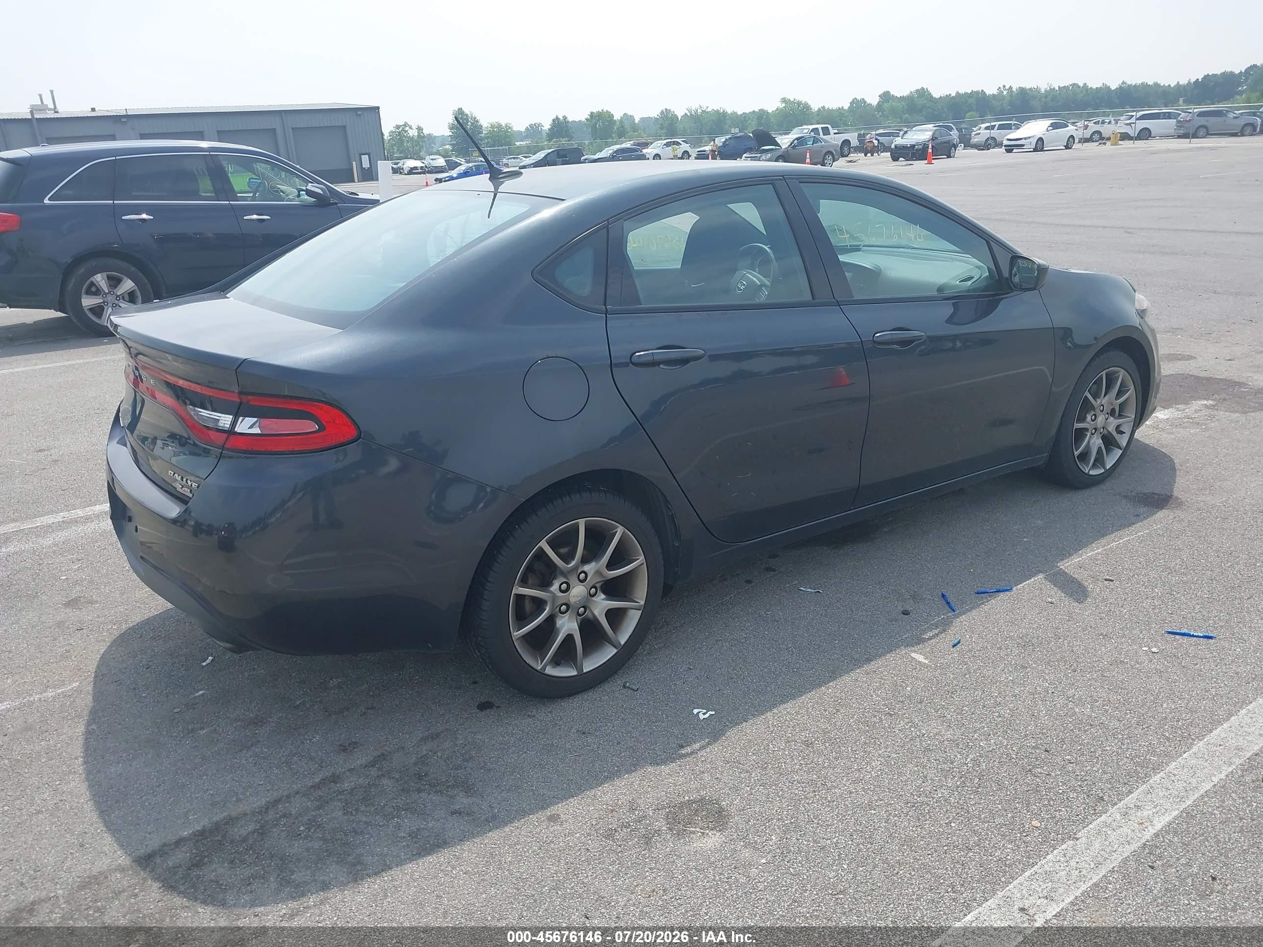 2014 Dodge Dart Sxt Blue vin: 1C3CDFBB7ED878015